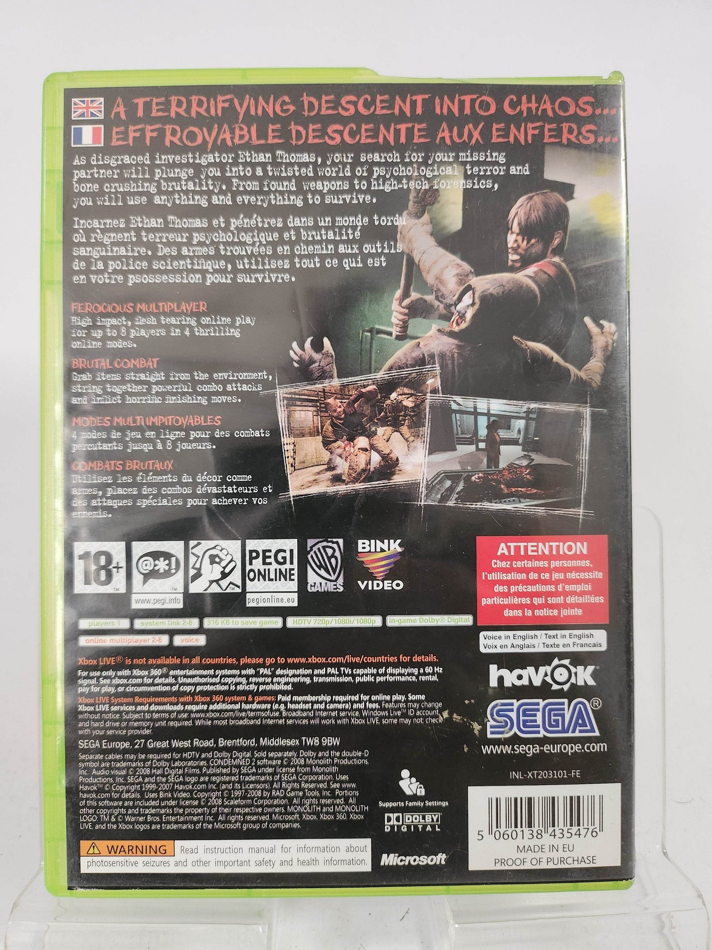 Condemned 2 Xbox 360 - Feniks Gameshop