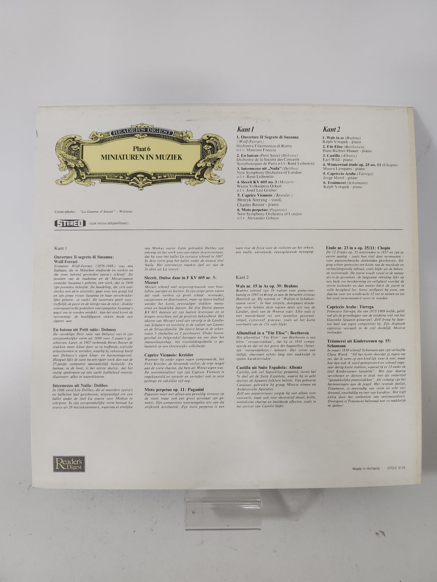 Miniaturen in Muziek Plaat 6 LP Vinyl