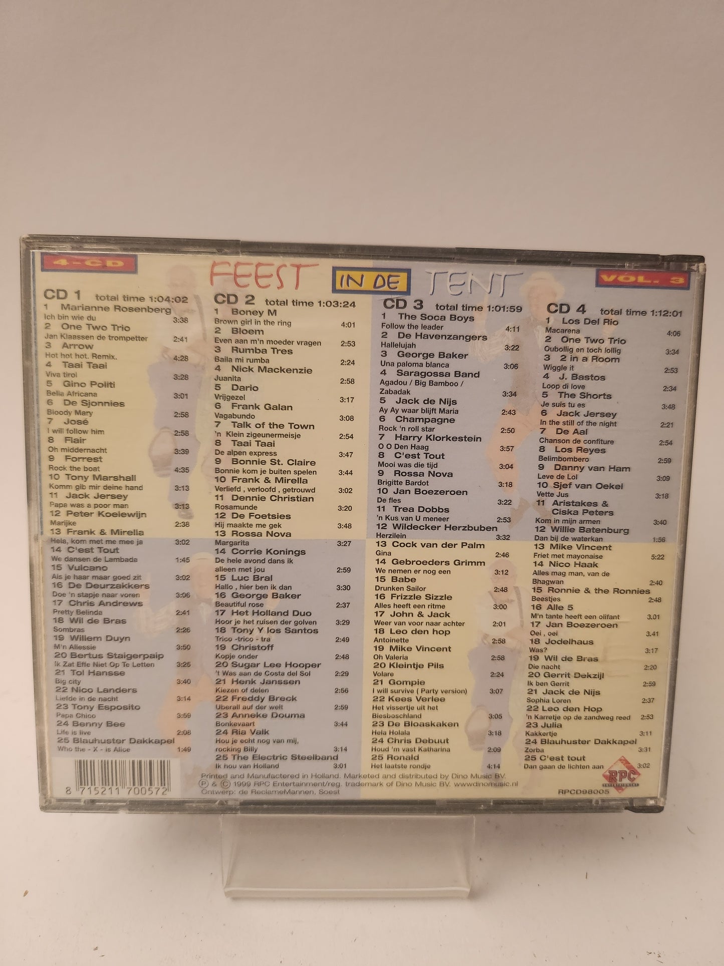Feest in de Tent Volume 3 CD