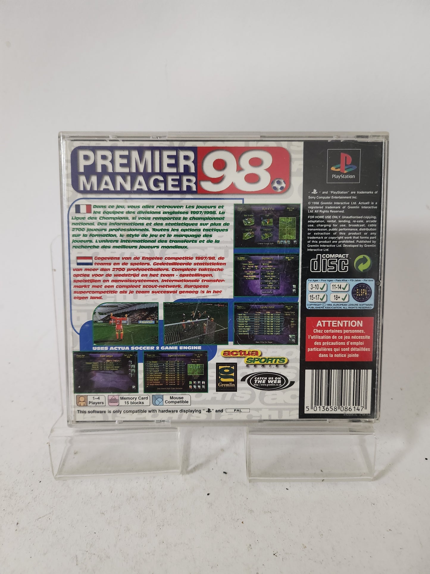 Premier Manager '98 Playstation 1