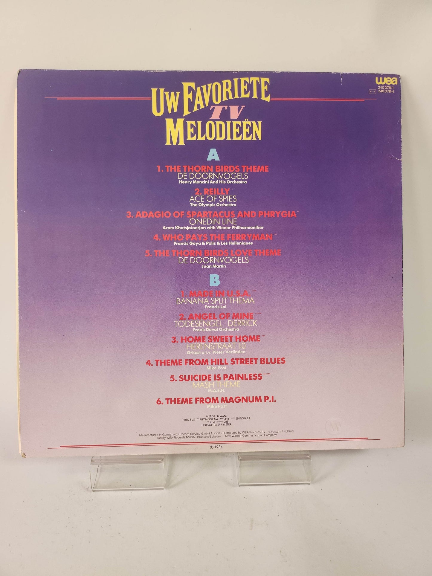 Uw Favoriete TV Melodieën LP Vinyl - Feniks Gameshop