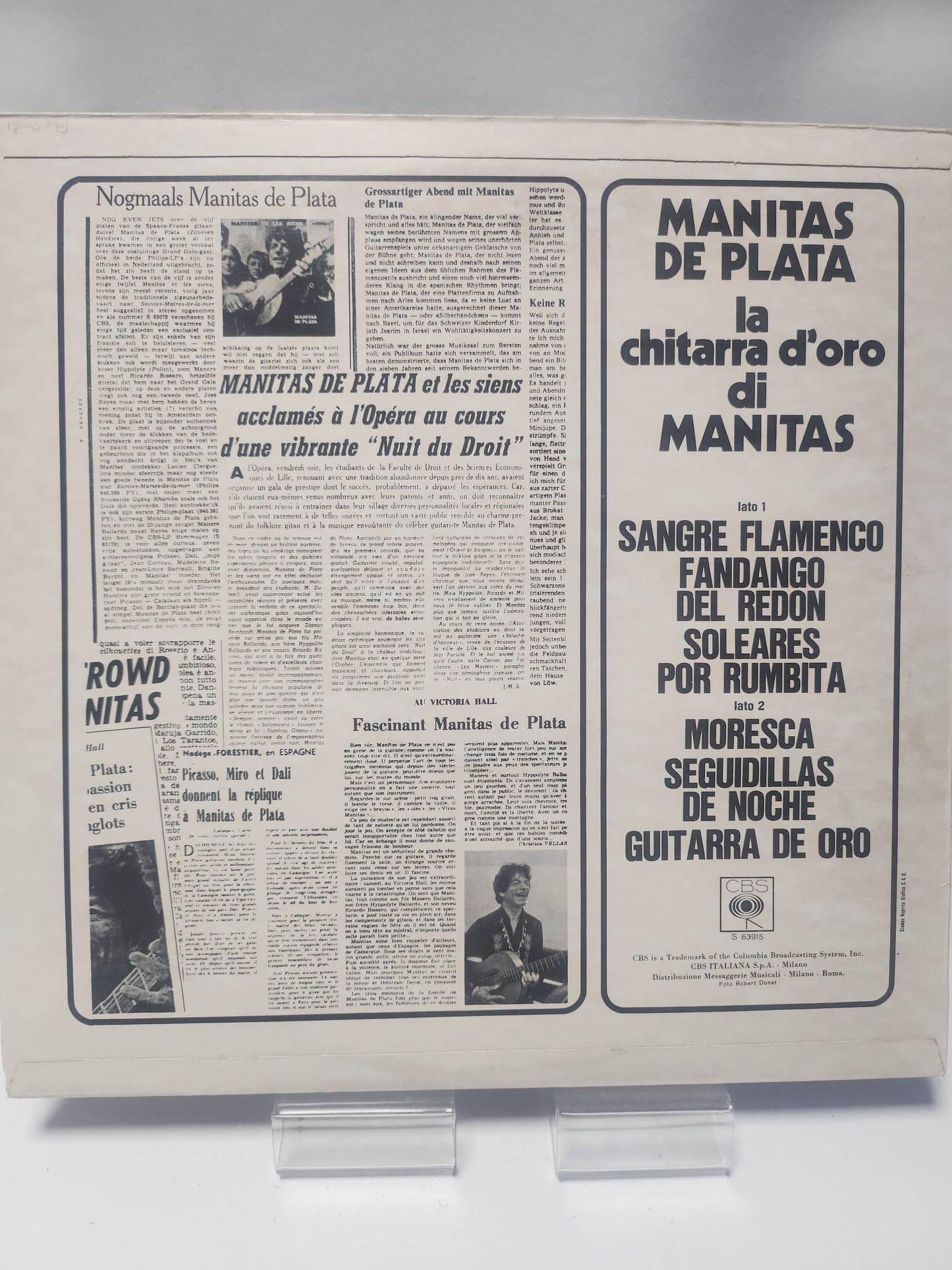 Manitas de Plata: La Chitarra di Manitas LP Vinyl
