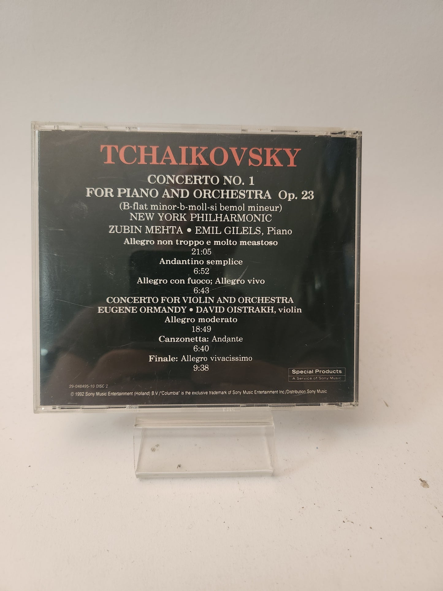 Tchaikovsky Concerto No 1 CD