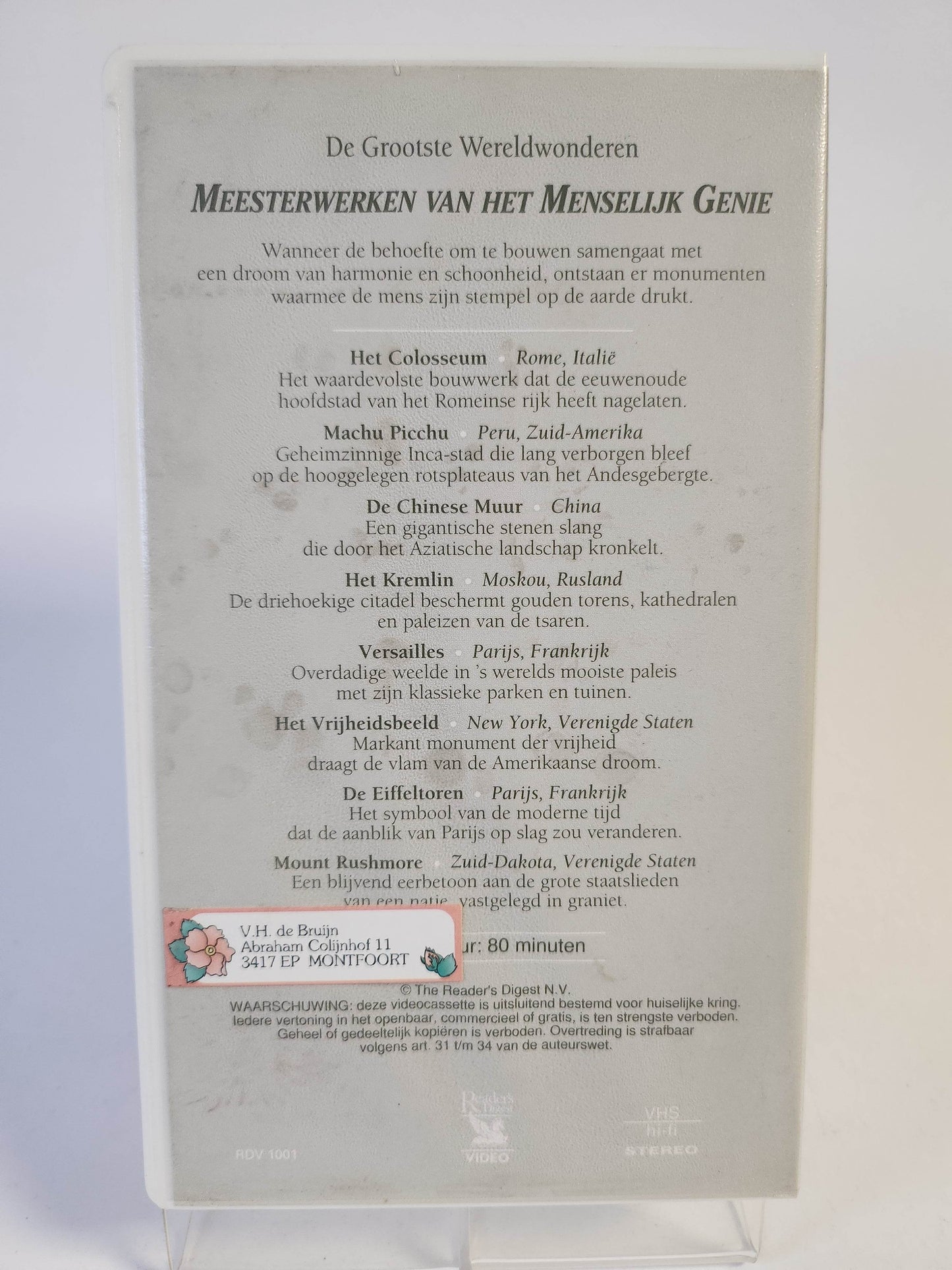 Grootste Wereldwonderen: Meesterwerken van het Menselijk Genie VHS - Feniks Gameshop