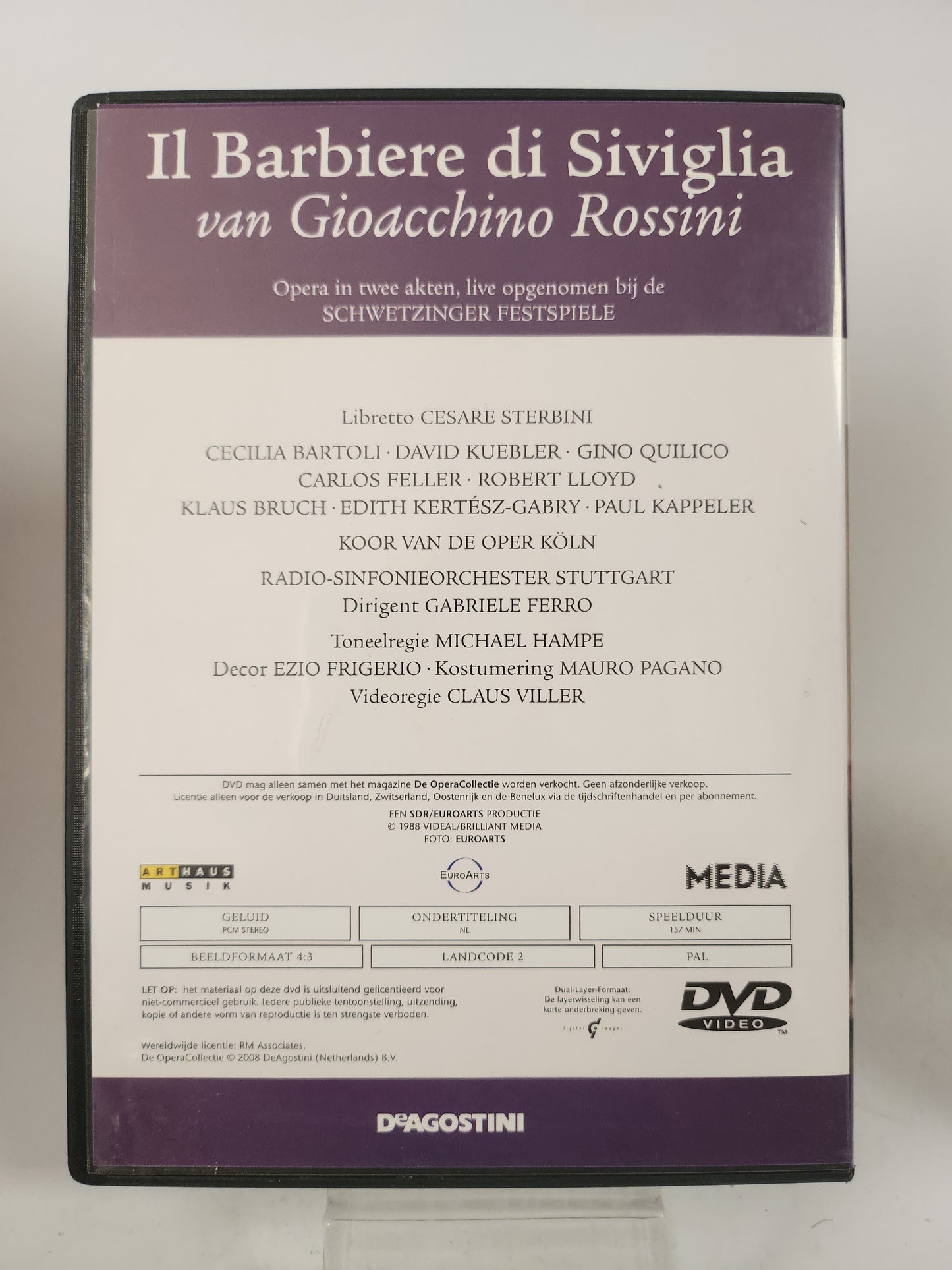 Opera Collectie 8: Rossini "Il Barbiere di Siviglia" DVD Muziek