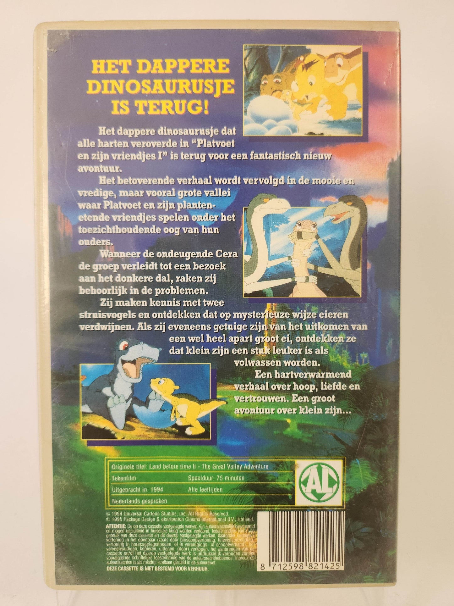 Platvoet en z'n Vriendjes II: het Avontuur in de Verboden Vallei VHS Kids - Feniks Gameshop