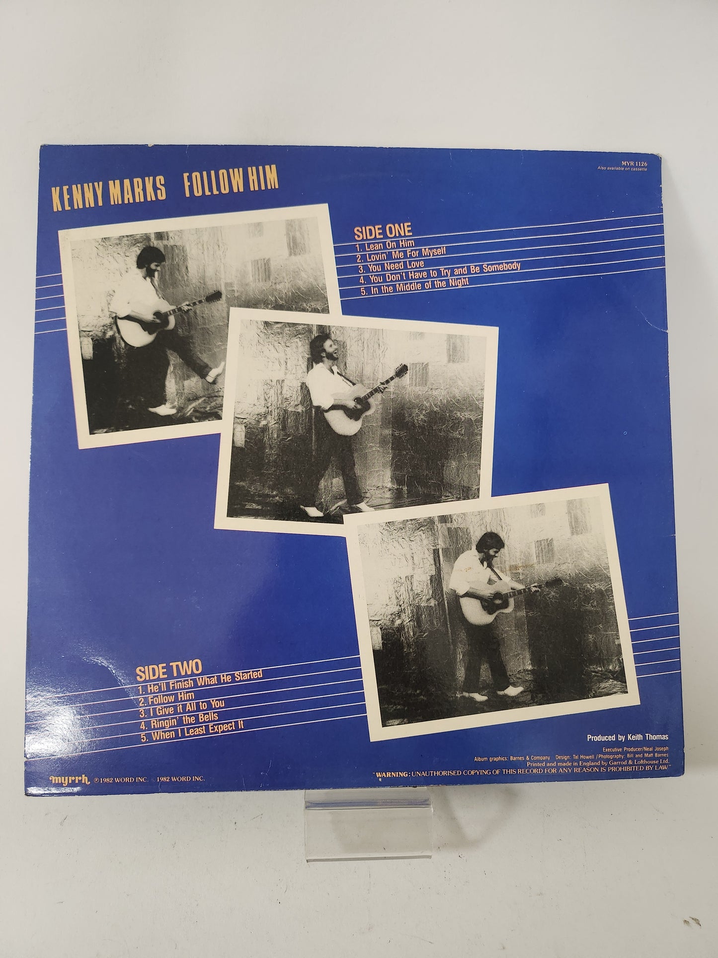 Kenny Marks: Follow Him LP Vinyl