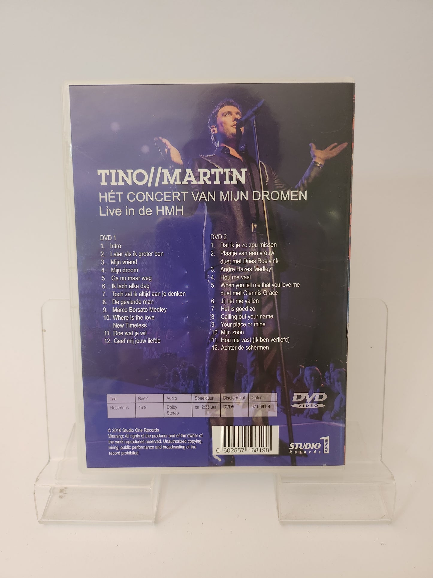 Tino Martin: het Comcert van mijn Dromen DVD Muziek
