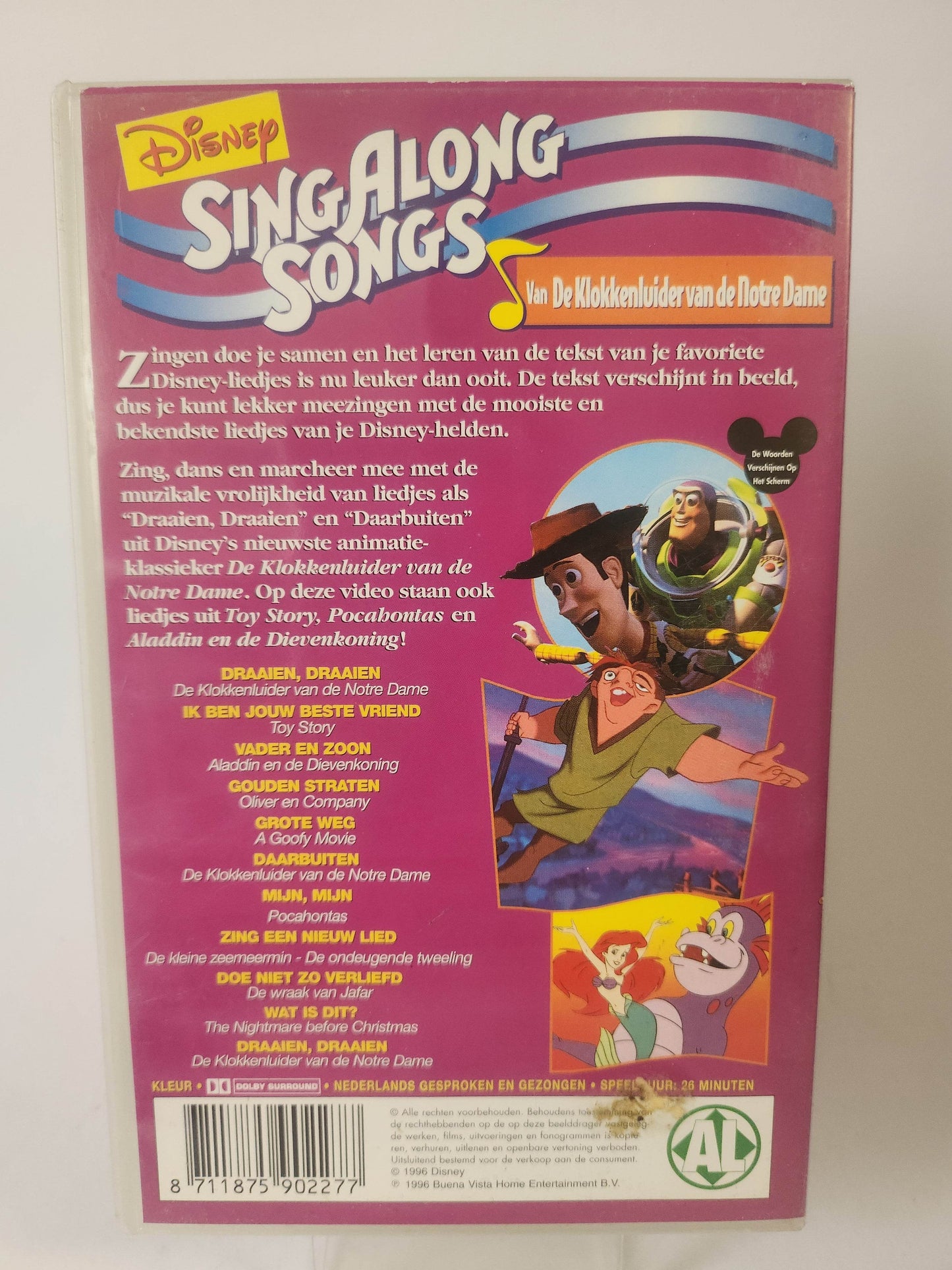 Disney Sing Along Songs: de Klokkenluider van de Notre Dame VHS Kids - Feniks Gameshop