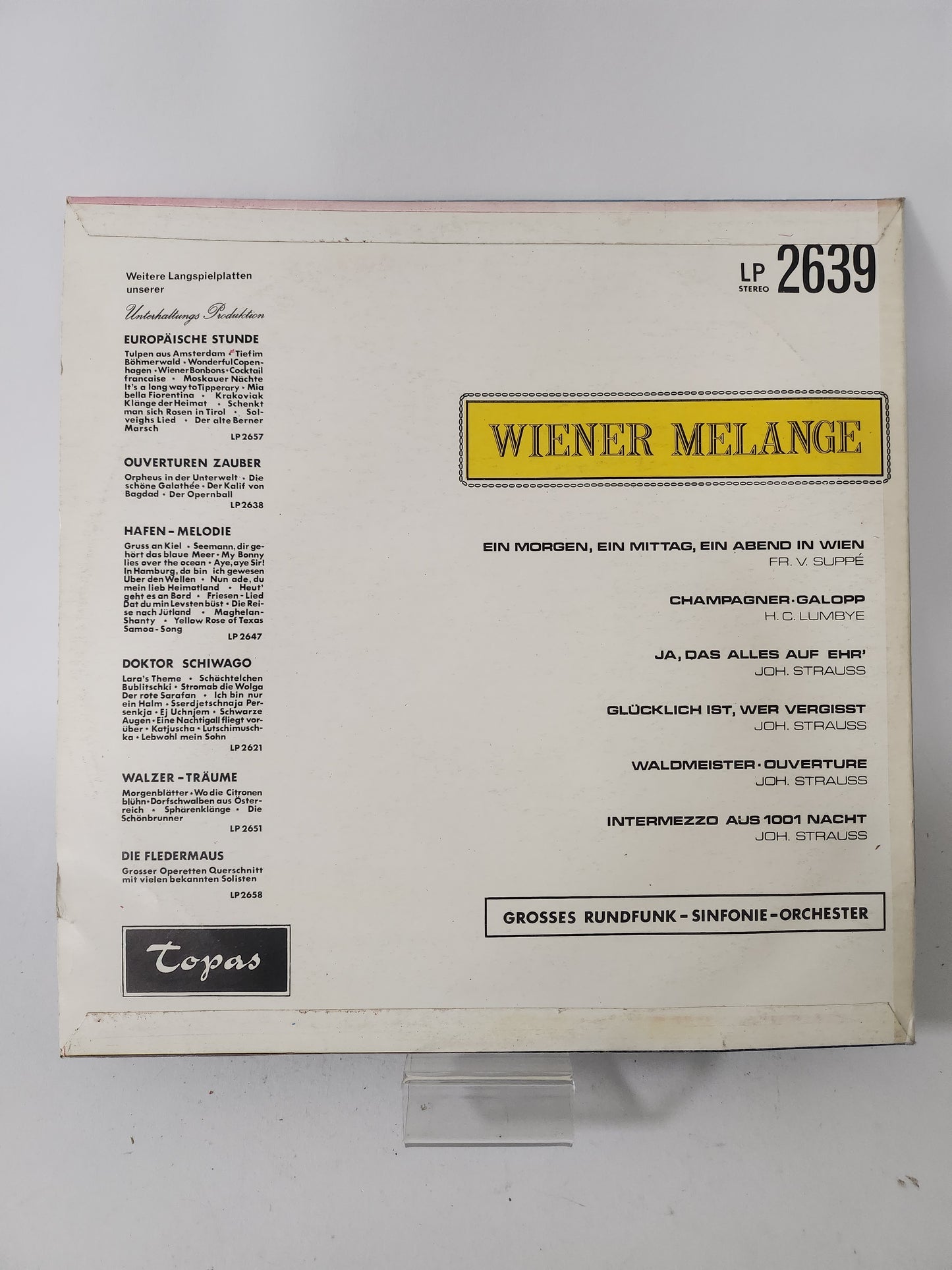 Wiener Melange LP Vinyl