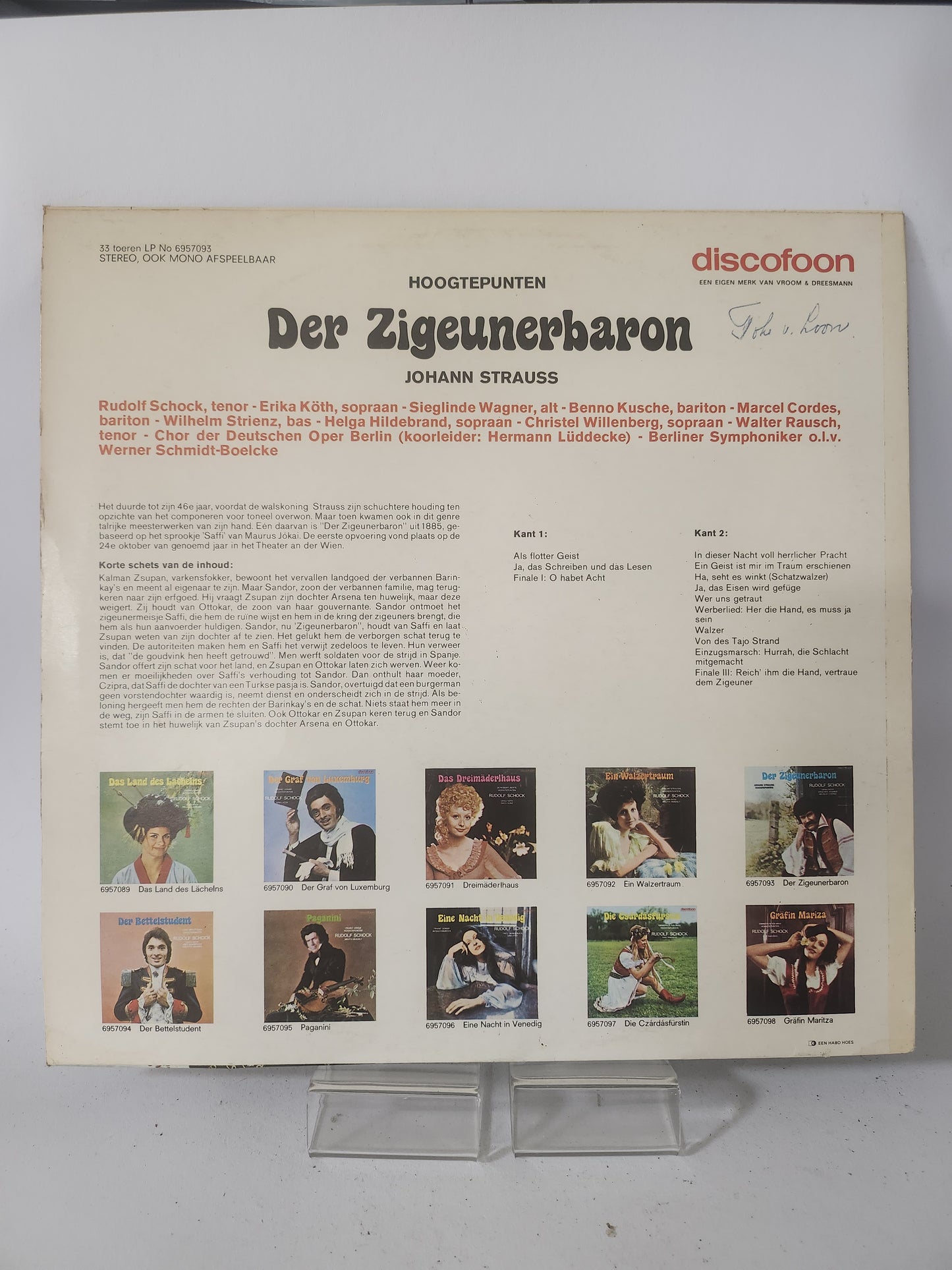 Der Zigeunerbaron: Hoogtepunten LP Vinyl