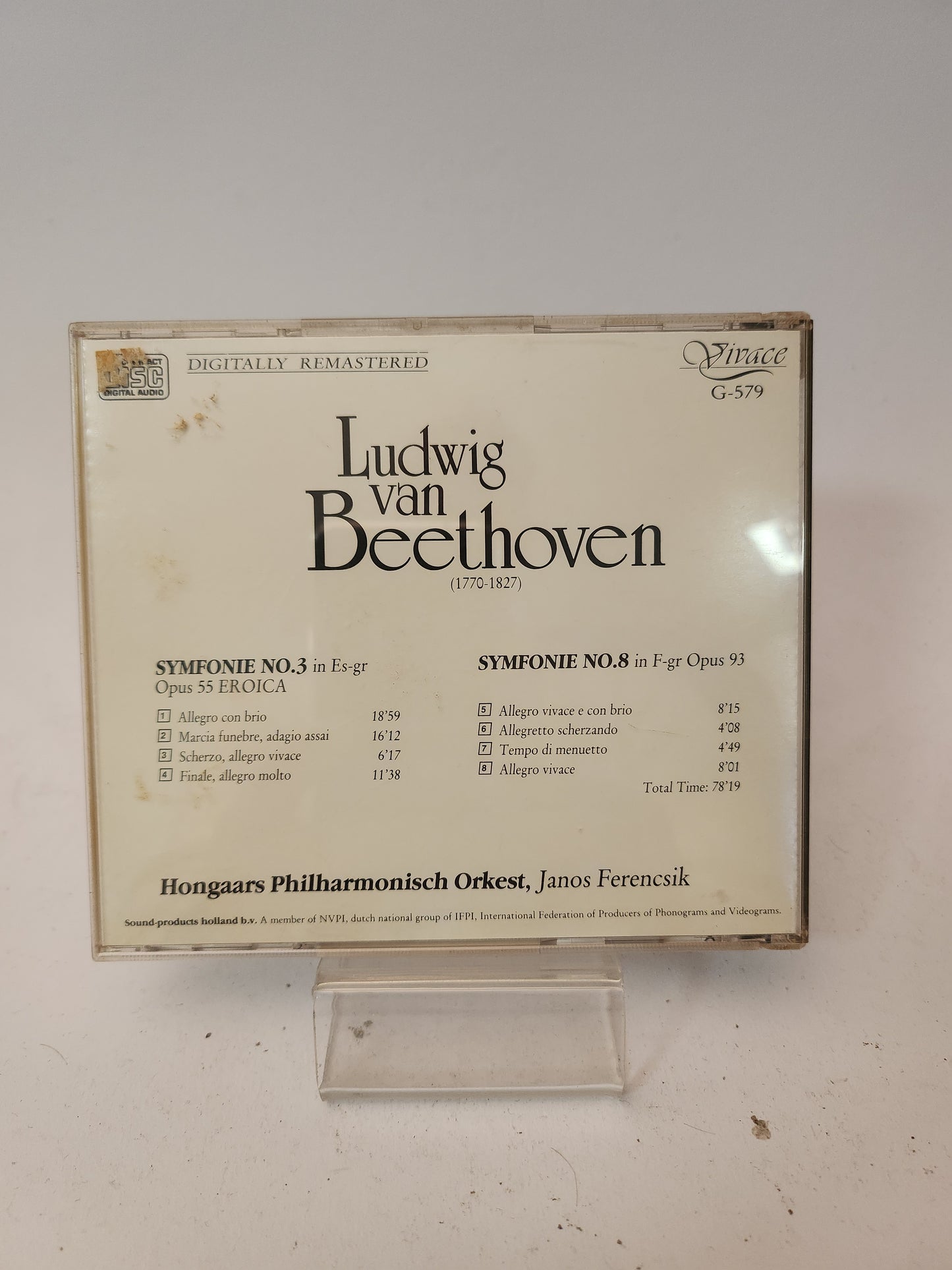 Ludwig van Beethoven: Symphonies No 3 & No 8 CD