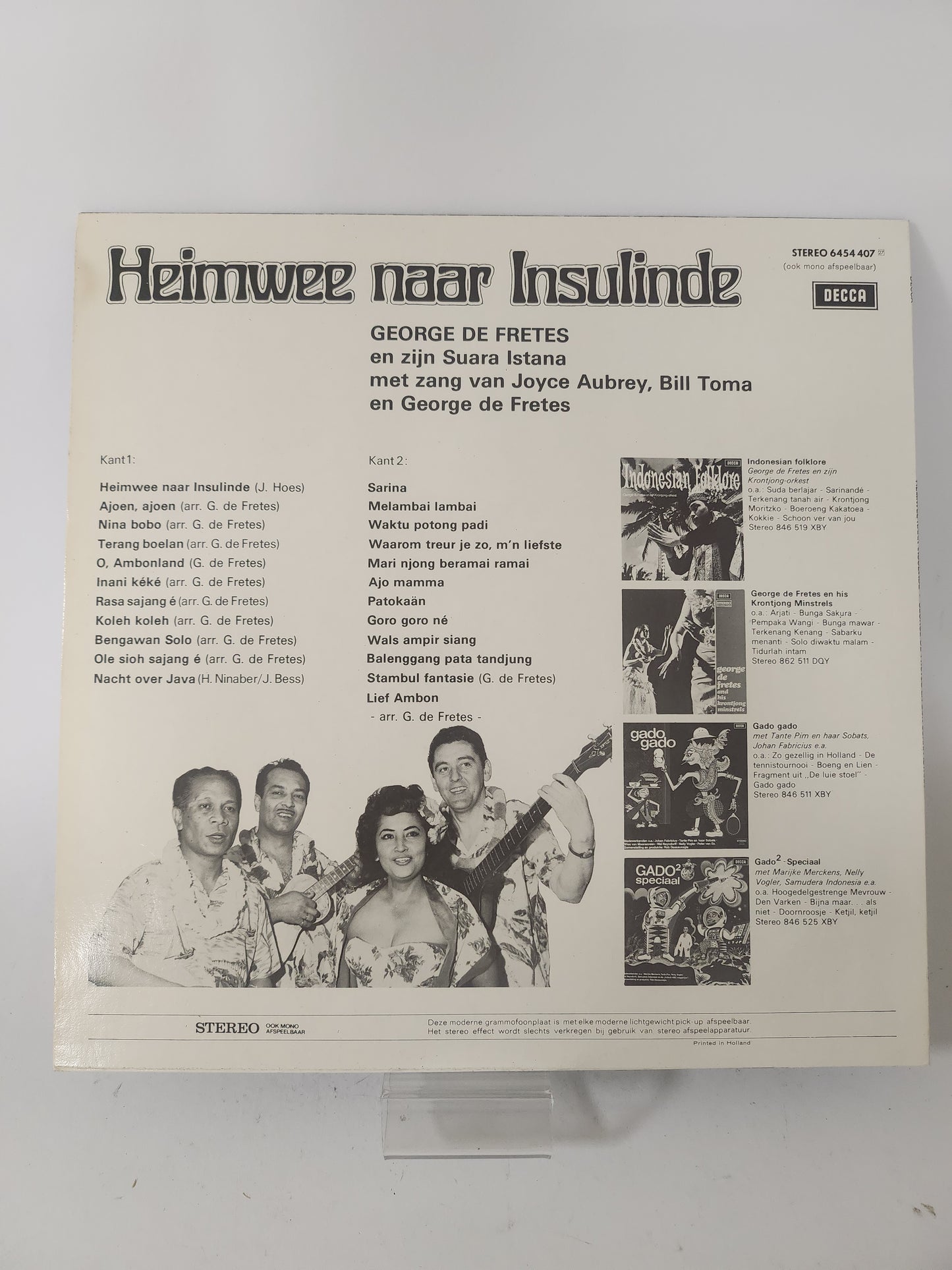 Heimwee naar Insulinde LP Vinyl