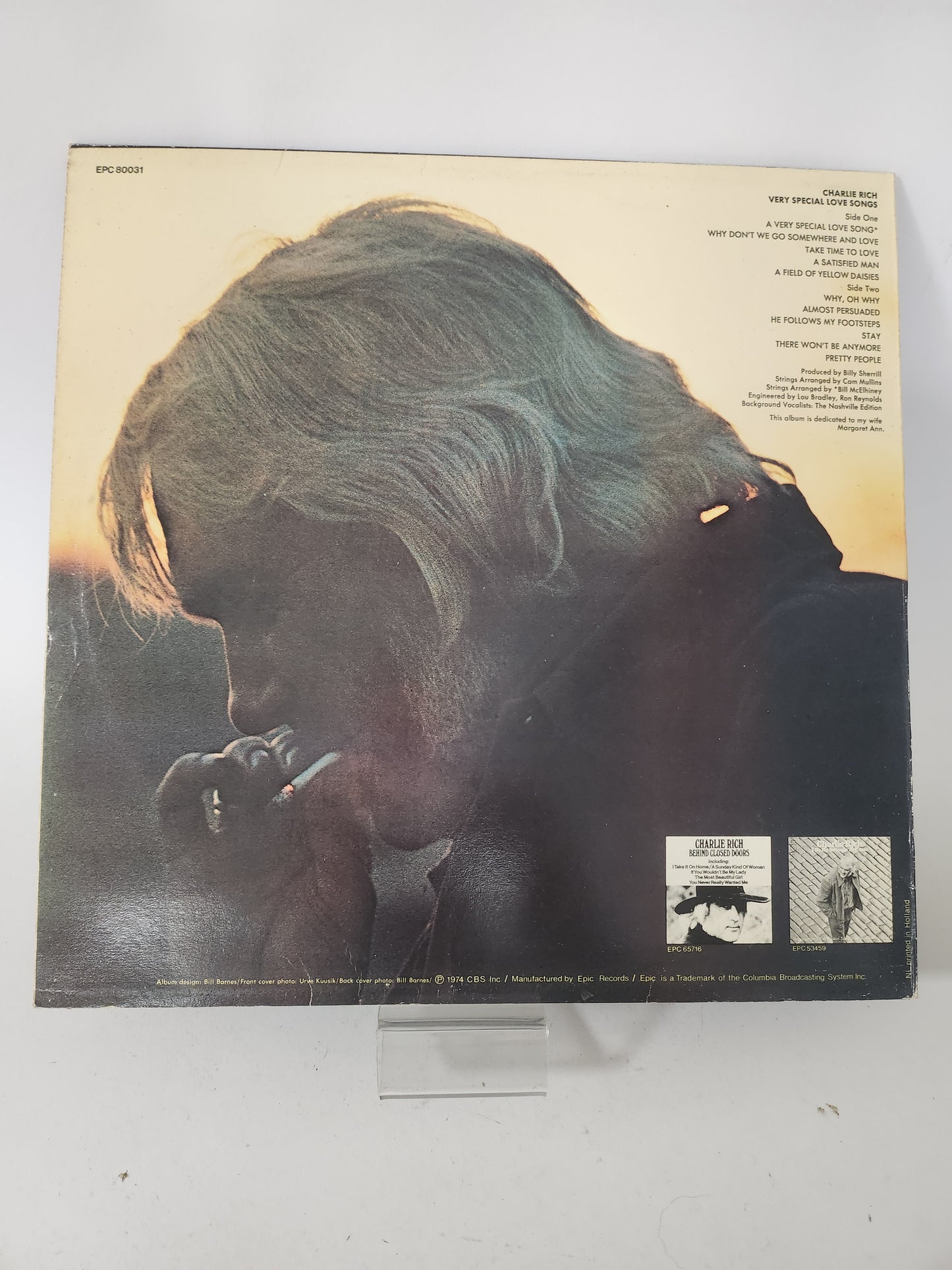 Very Special Love Songs: Charlie Rich LP Vinyl