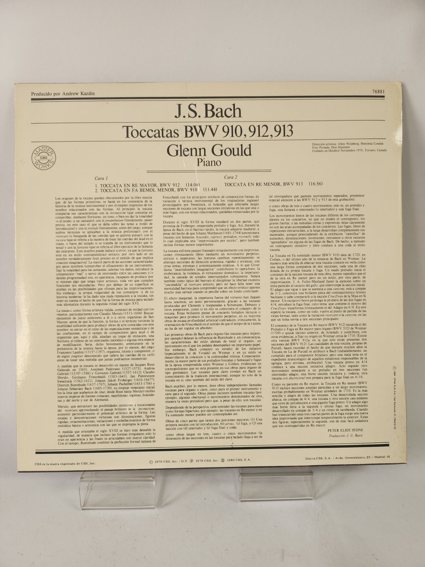 Glenn Gould: Bach "Toccatas"