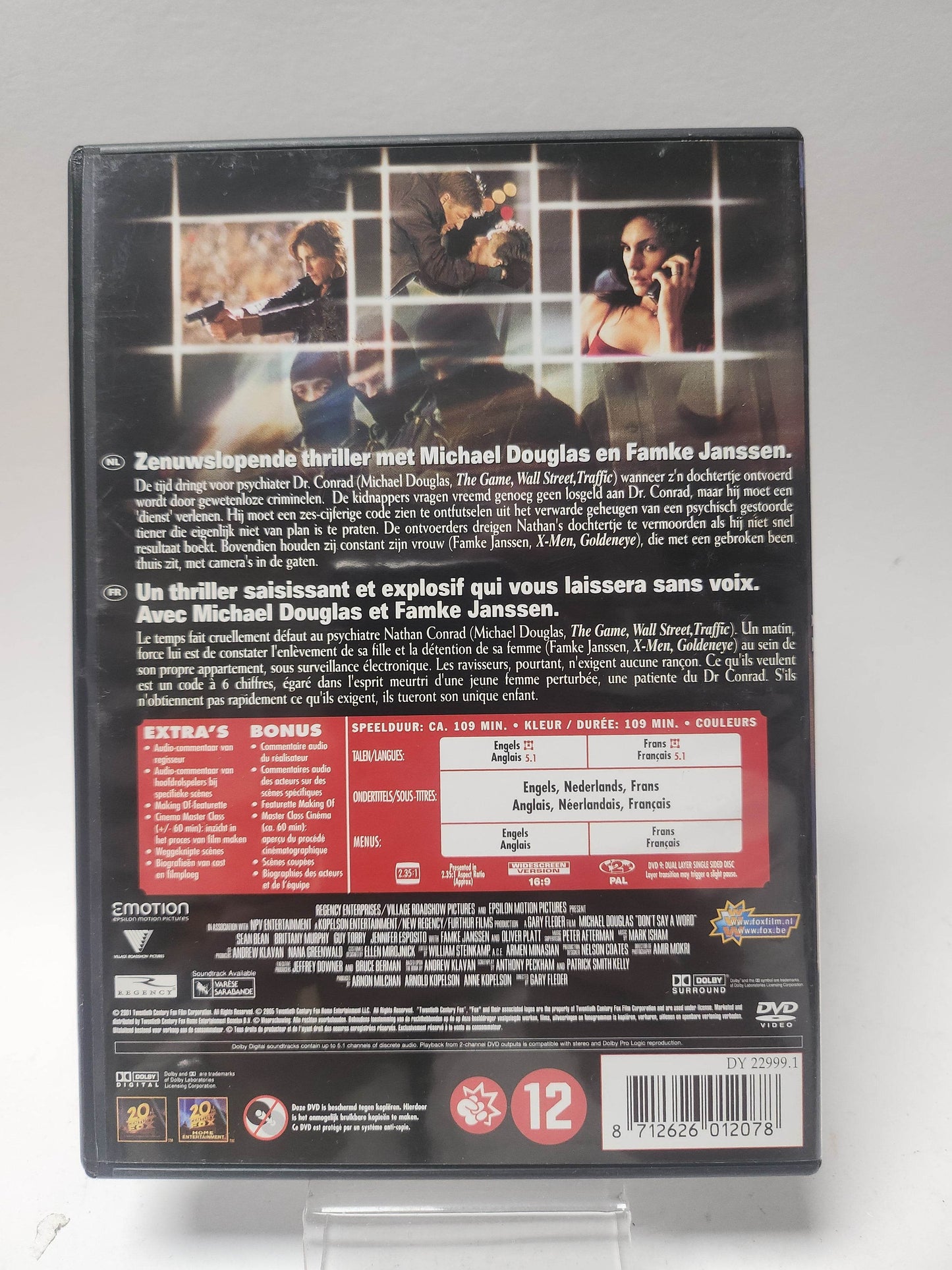 Don't Say a Word DVD - Feniks Gameshop