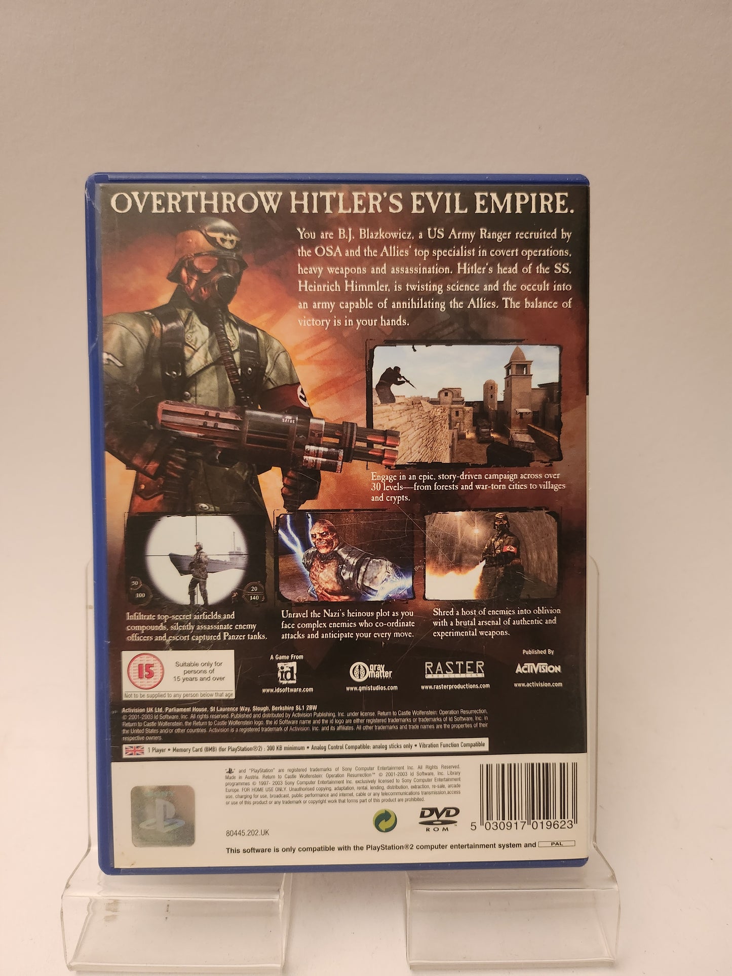 Return to Castle Wolfenstein Operation Resurrection Playstation 2