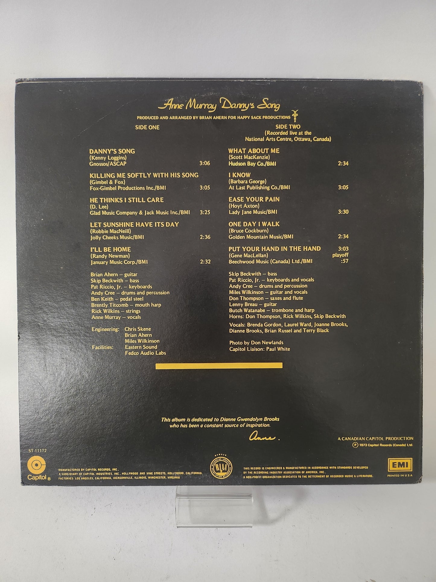 Danny's Song: Anne Murray LP Vinyl