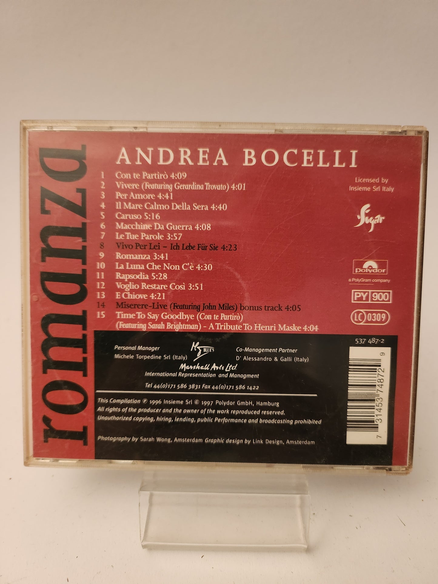 Andrea Bocelli: Romanza CD