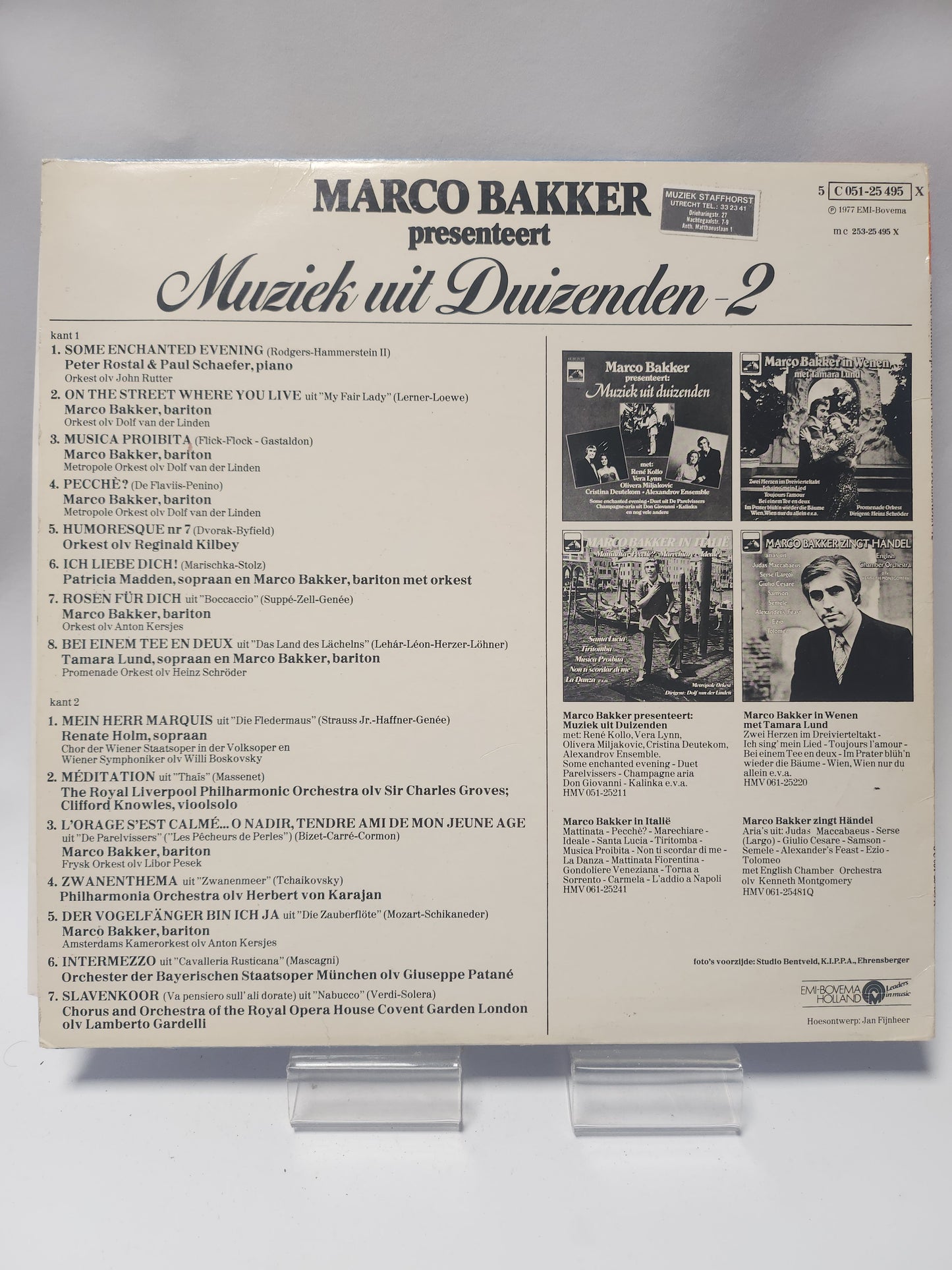 Marco Bakker presenteert Muziek uit Duizenden 2 LP Vinyl