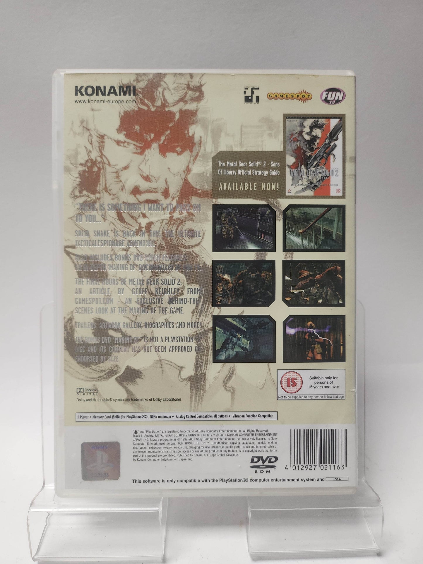 Metal Gear Solid 2 Sons of Liberty (No Book) PlayStation 2 - Feniks Gameshop