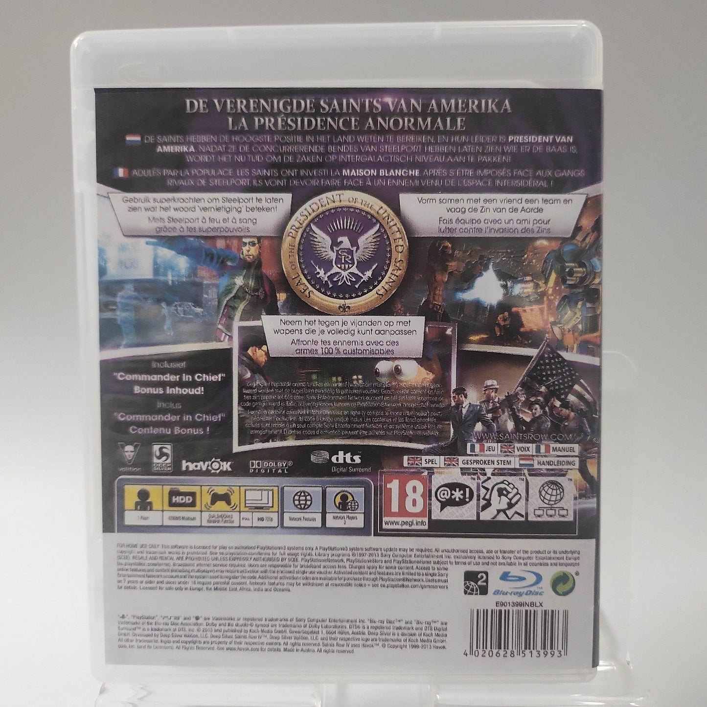 Saints Row IV Commander in Chief Edition (Copy Cover) Playstation 3 - Feniks Gameshop