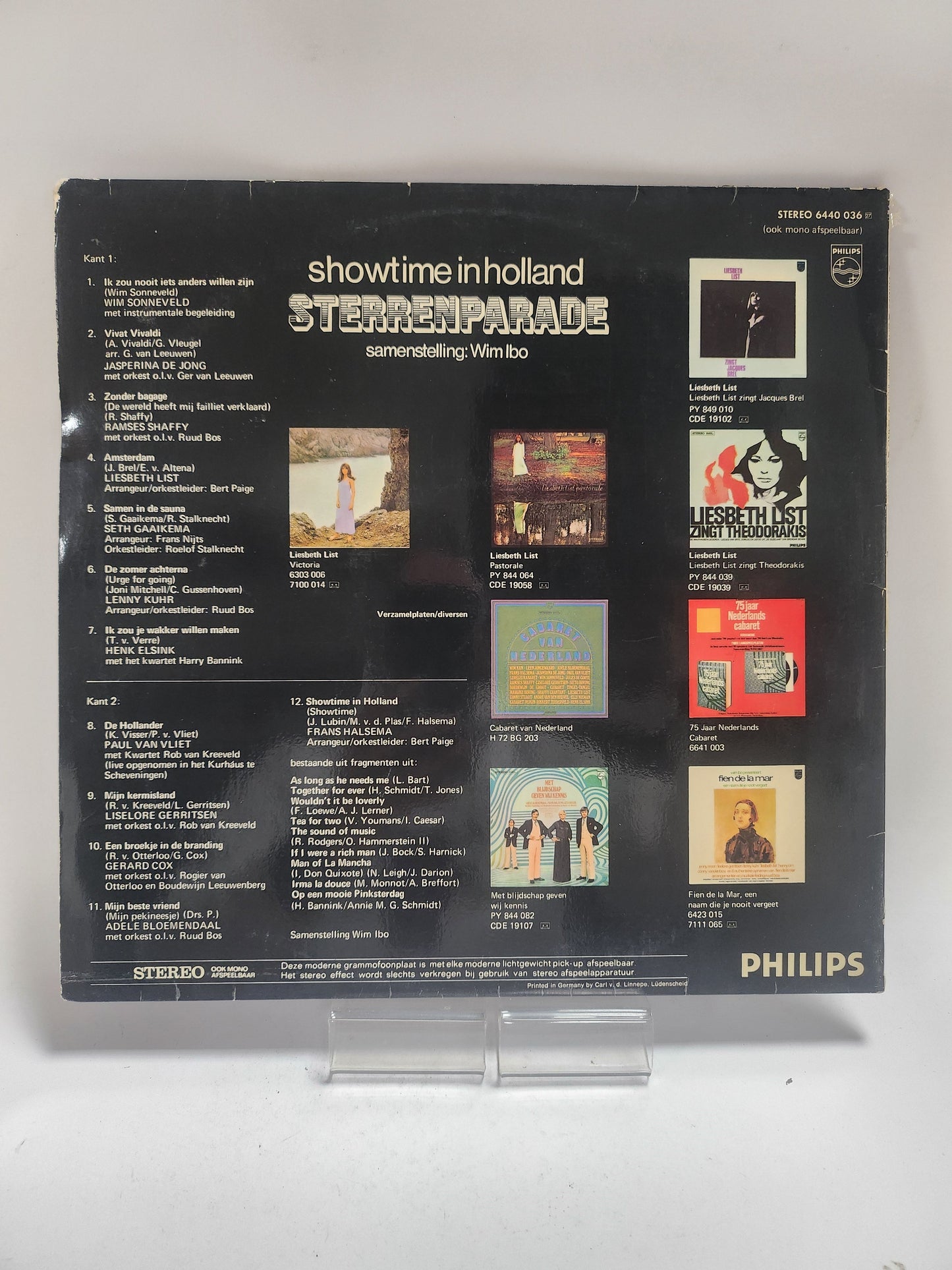 Showtime in Holland: Sterrenparade LP Vinyl - Lp Vinyl