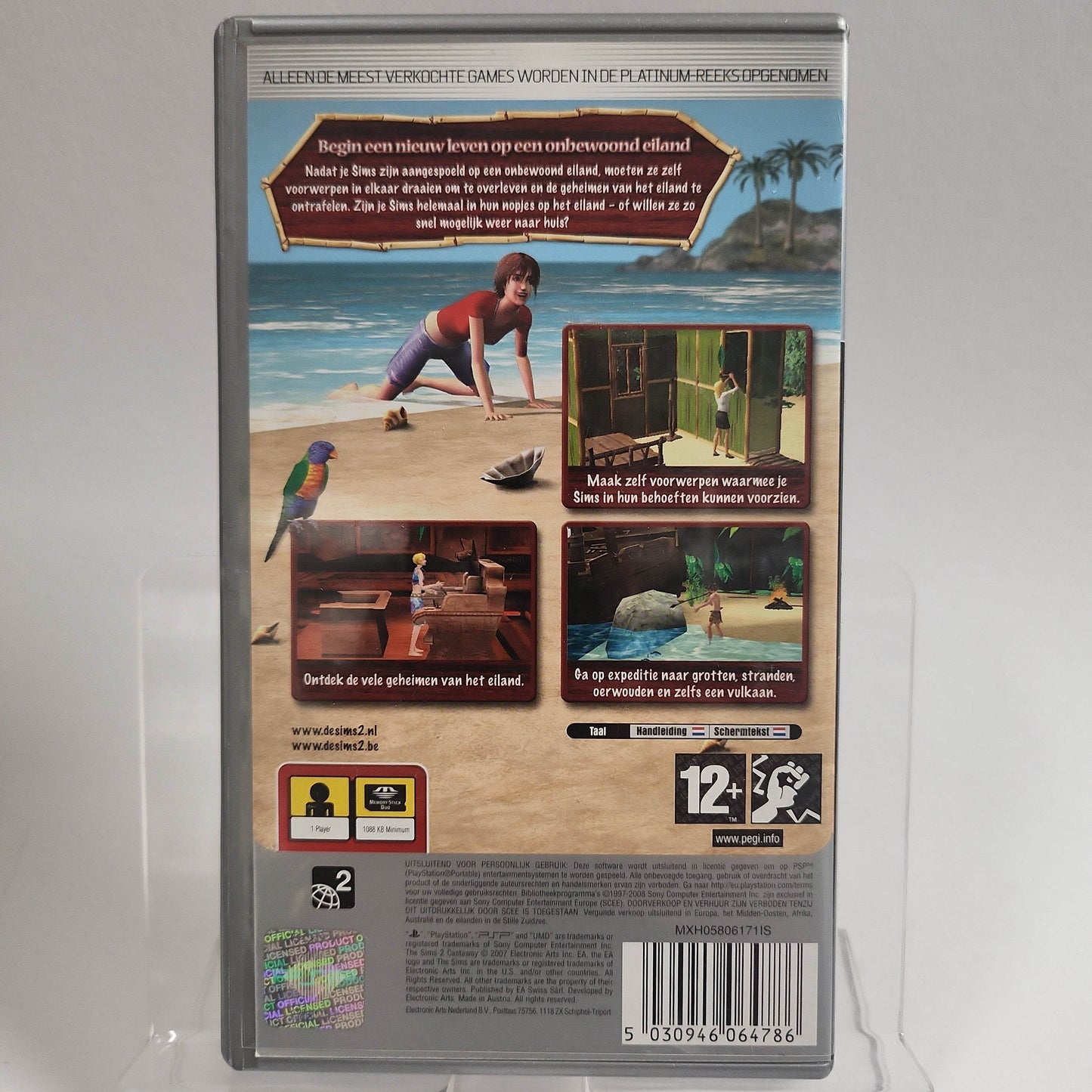 Sims 2 Op een Onbewoond Eiland Platinum PSP - Feniks Gameshop