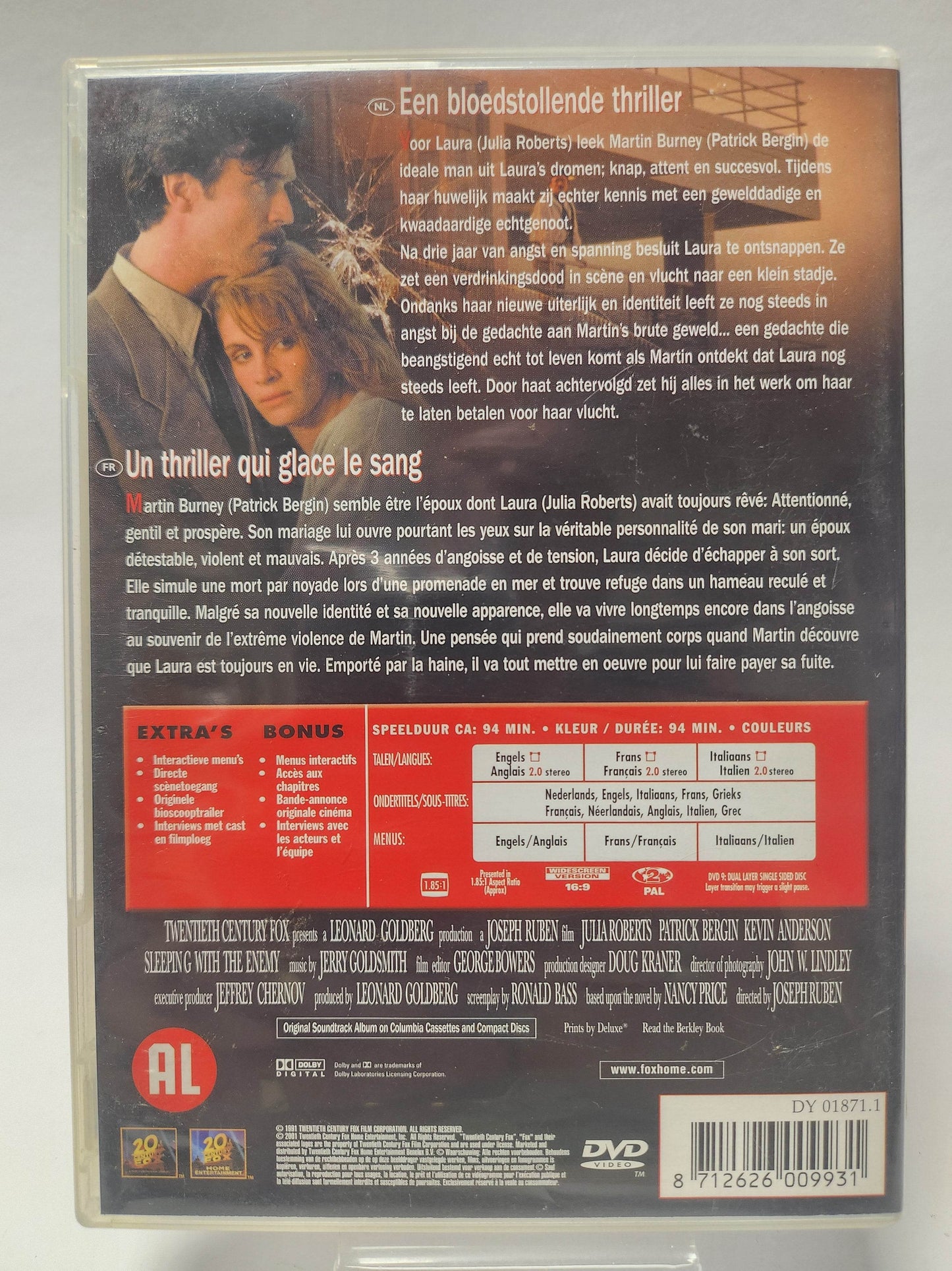 Sleeping With the Enemy DVD - Feniks Gameshop