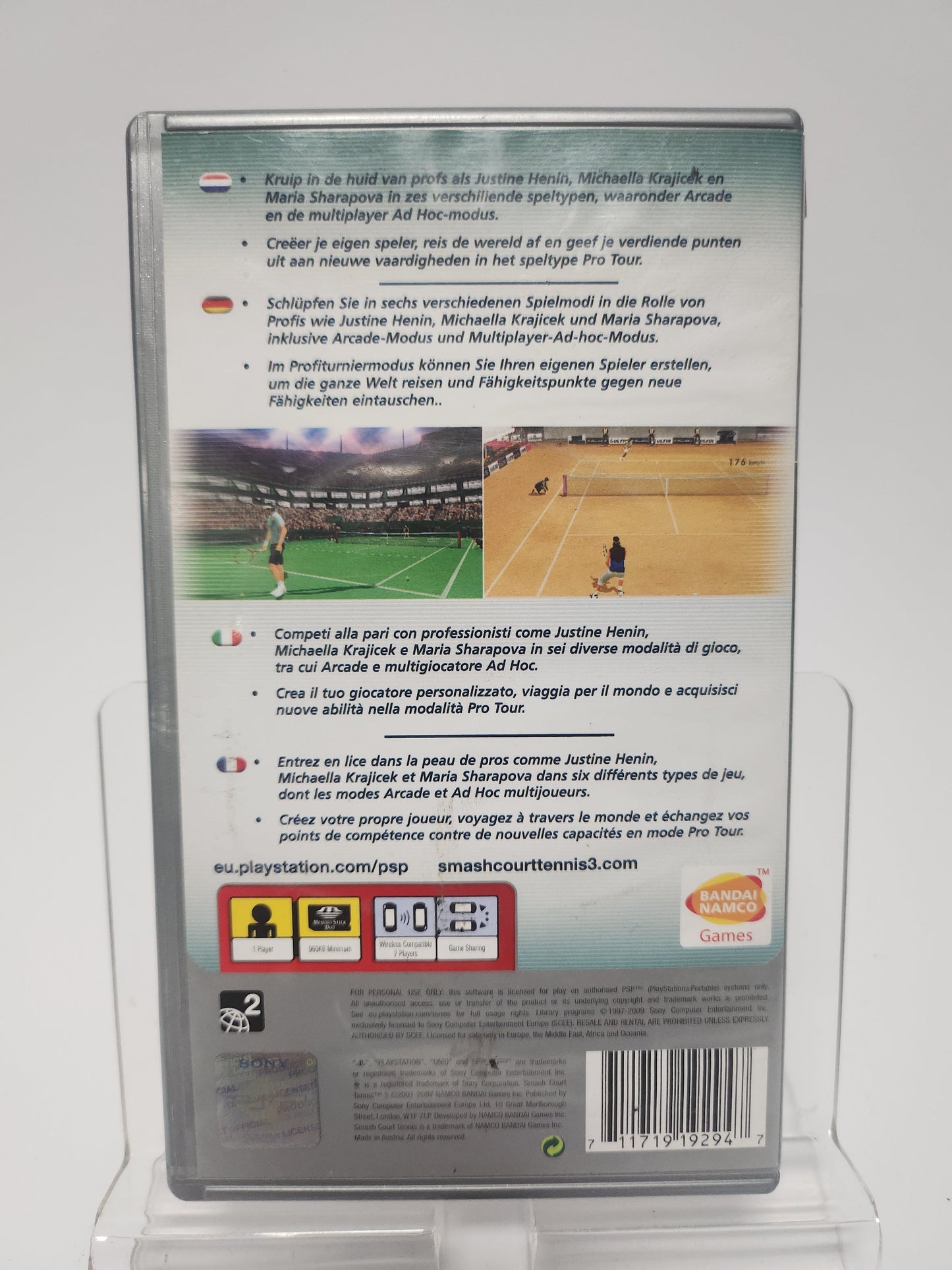 Smash Court Tennis 3 Platinum Edition Playstation Portable - Playstation Portable Games