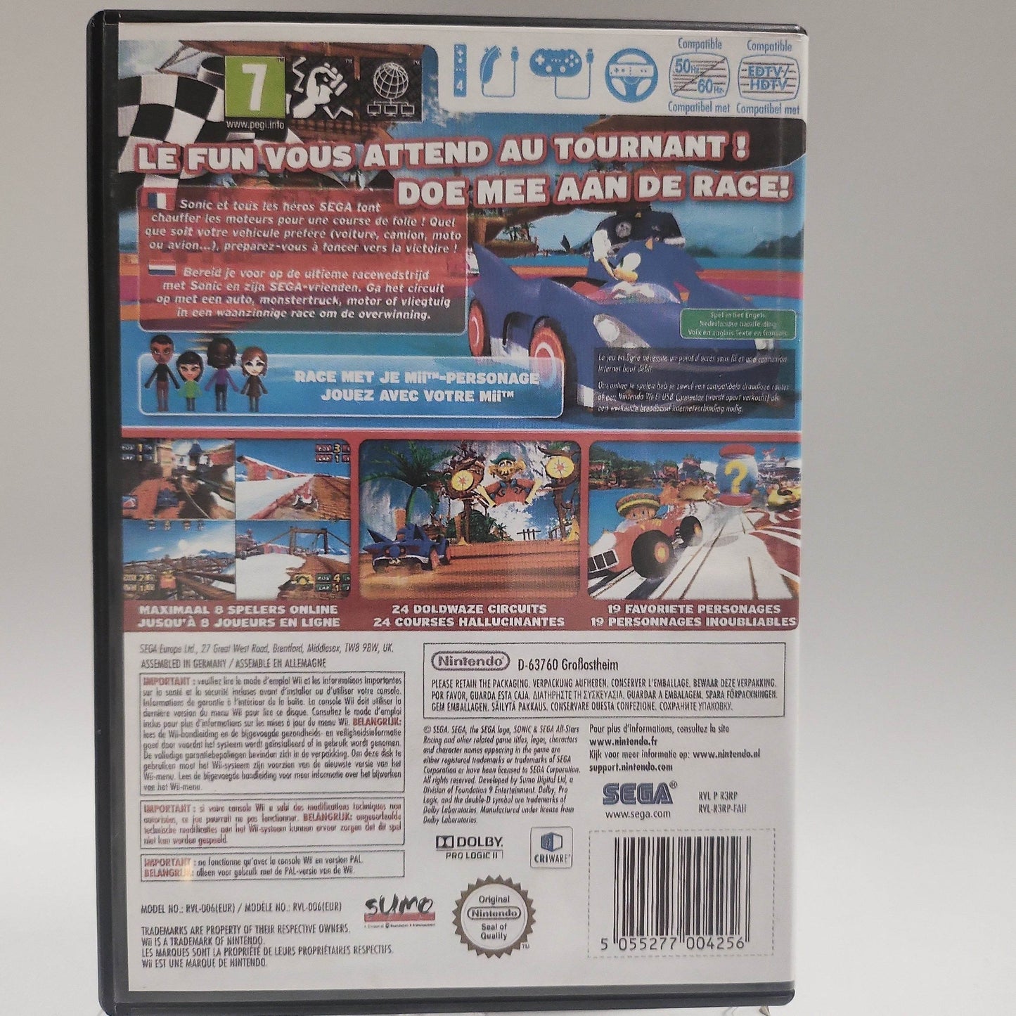 Sonic & Sega All-stars Racing (Copy Cover) Nintendo Wii - Feniks Gameshop