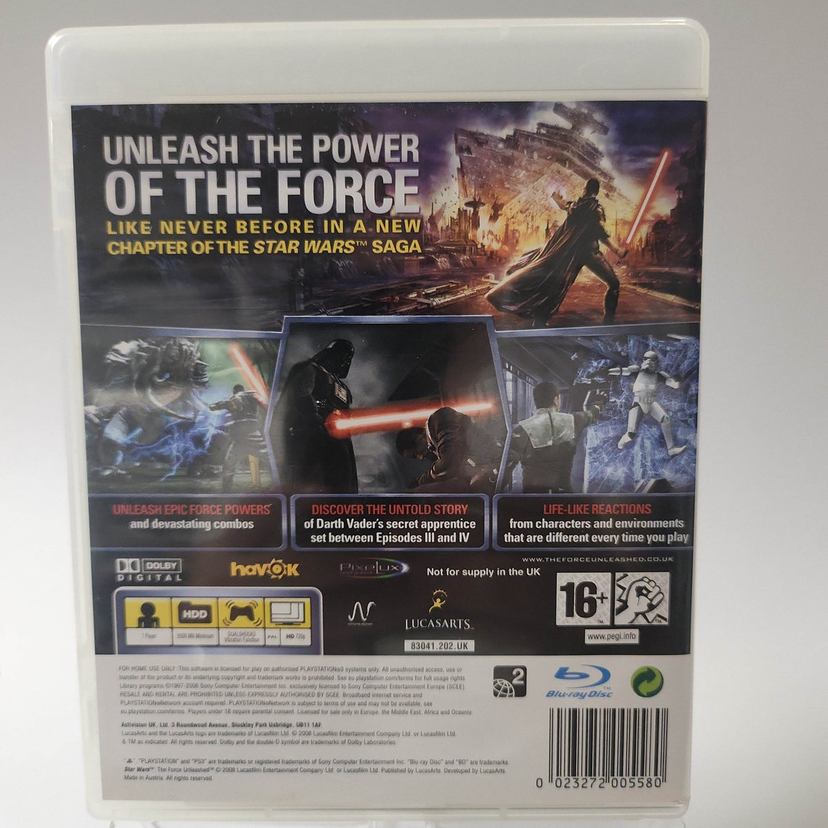 Star Wars the Force Unleashed Playstation 3 - Feniks Gameshop