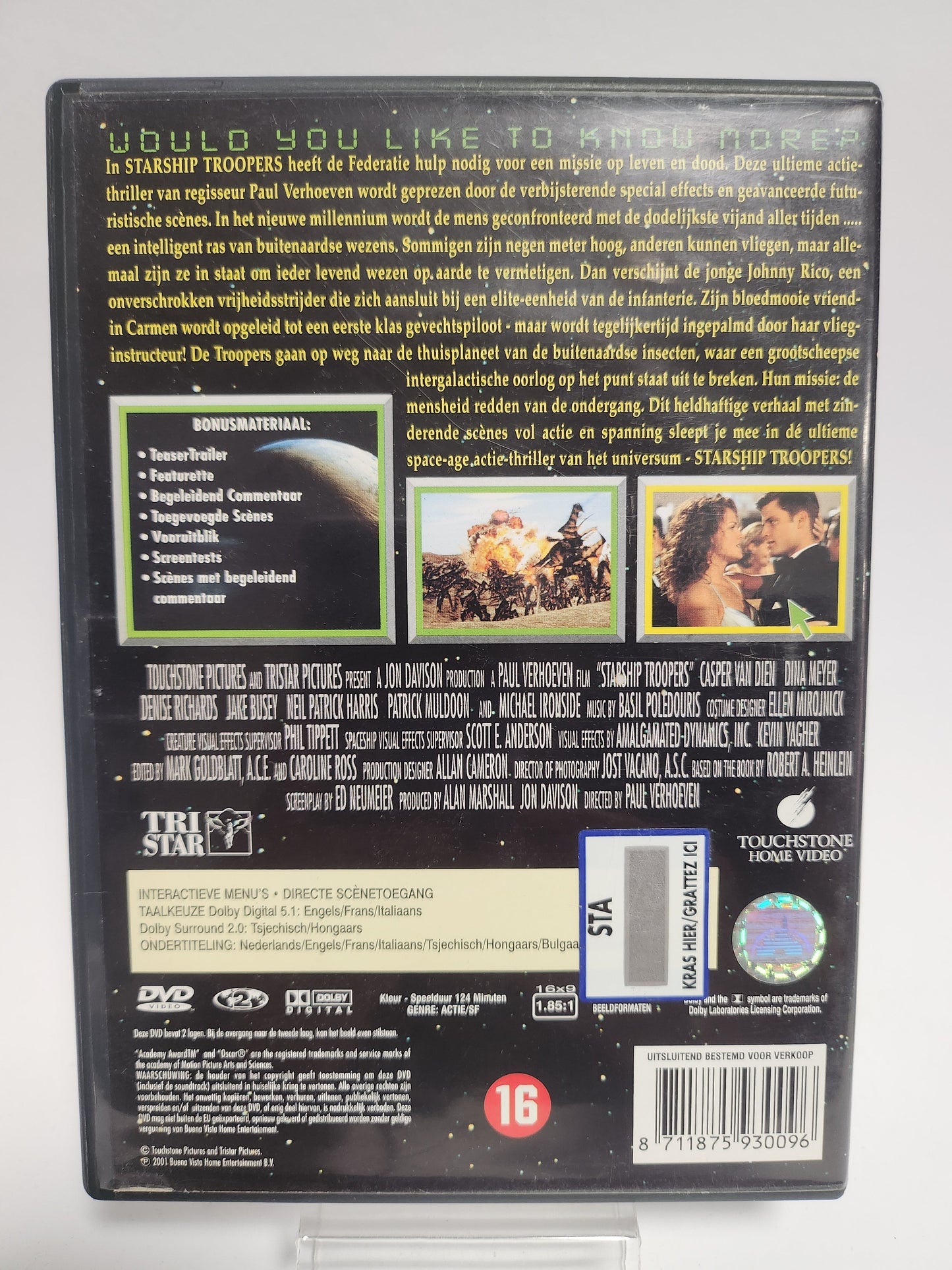 Starship Troopers Dvd - Dvd Volwassenen