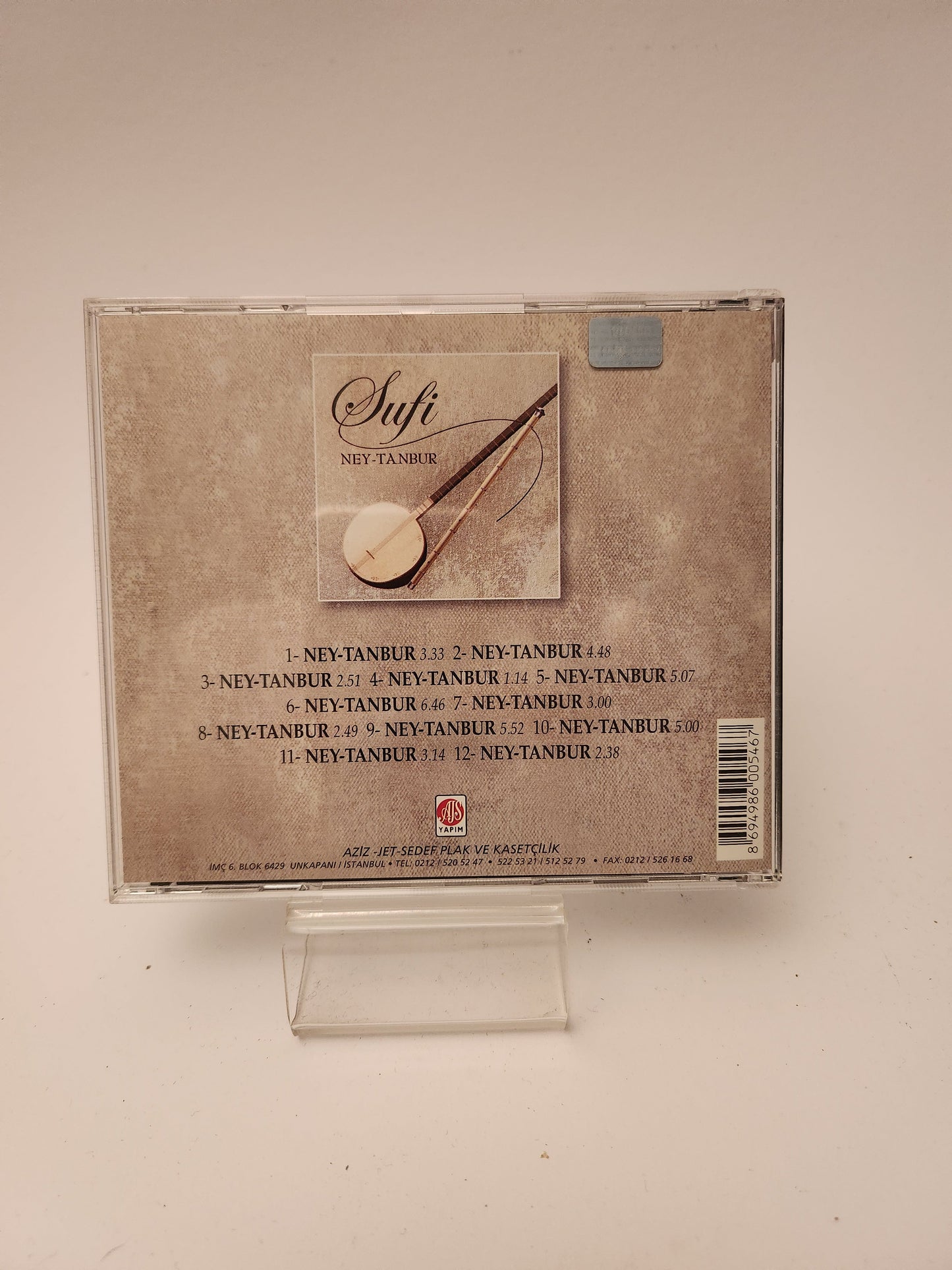 Sufi: Ney Tanbur CD - Cd
