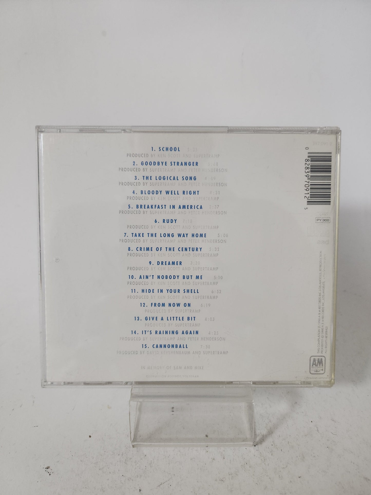SuperTramp: the Very Best of CD - Cd