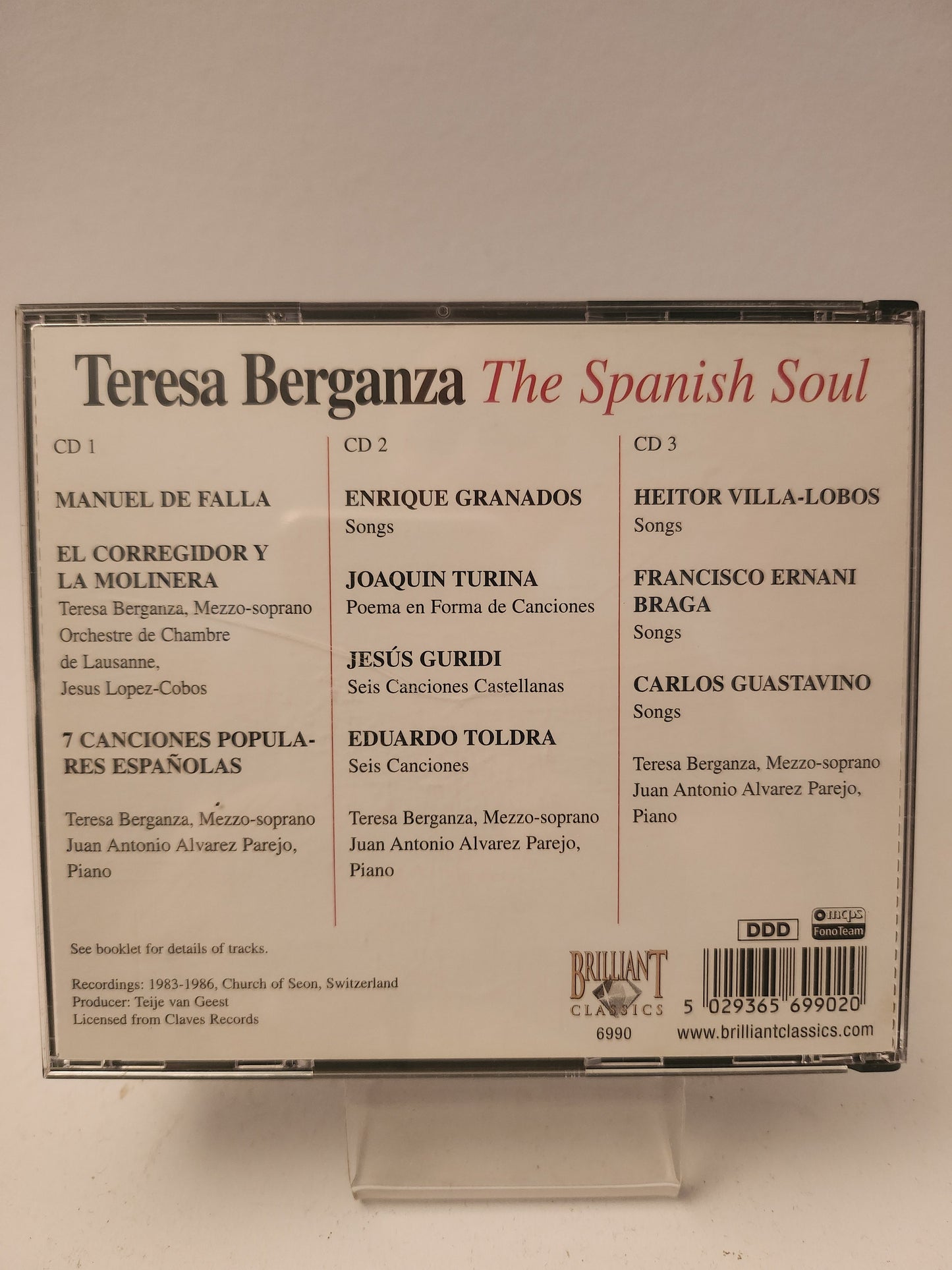 Teresa Bergsnza: The Spanish Soul CD - Cd