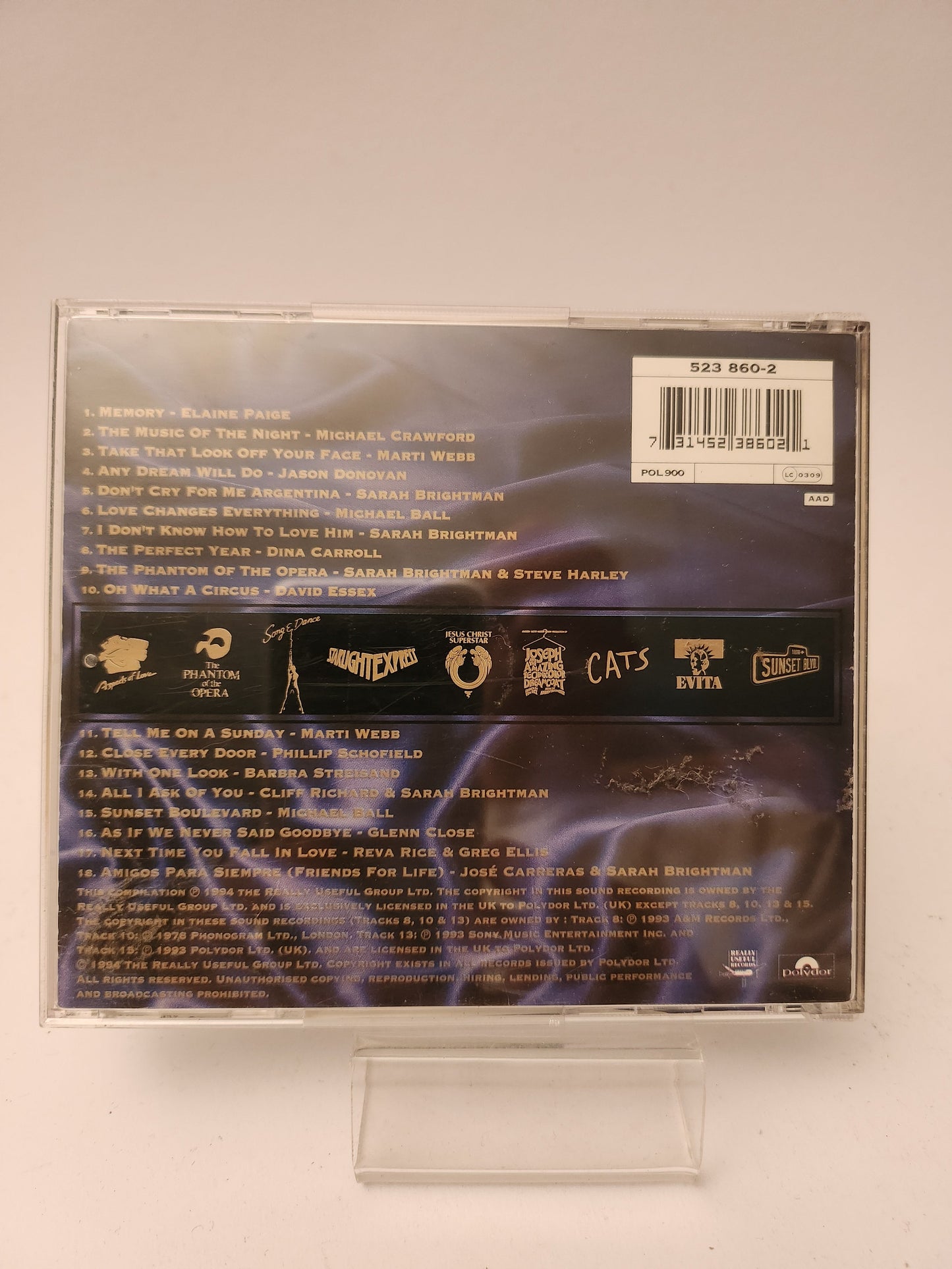 The Very Best of Andrew Lloyd Webber CD - Cd