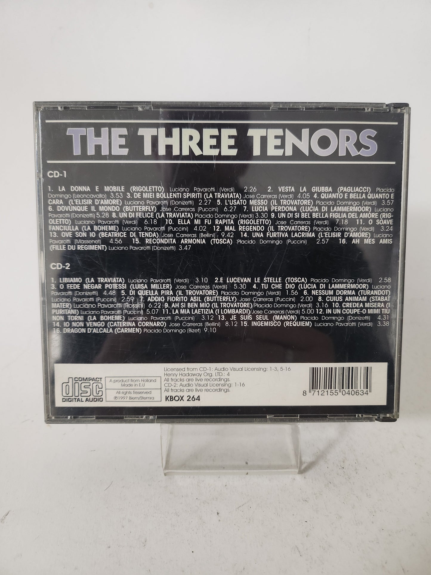 Three Tenors Dubbel CD - Cd