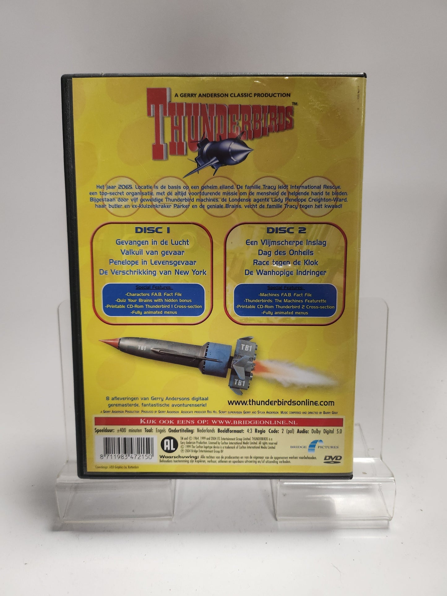 Thunderbirds Aflevering 1 tm 8 Dubbel Dvd - Dvd kids