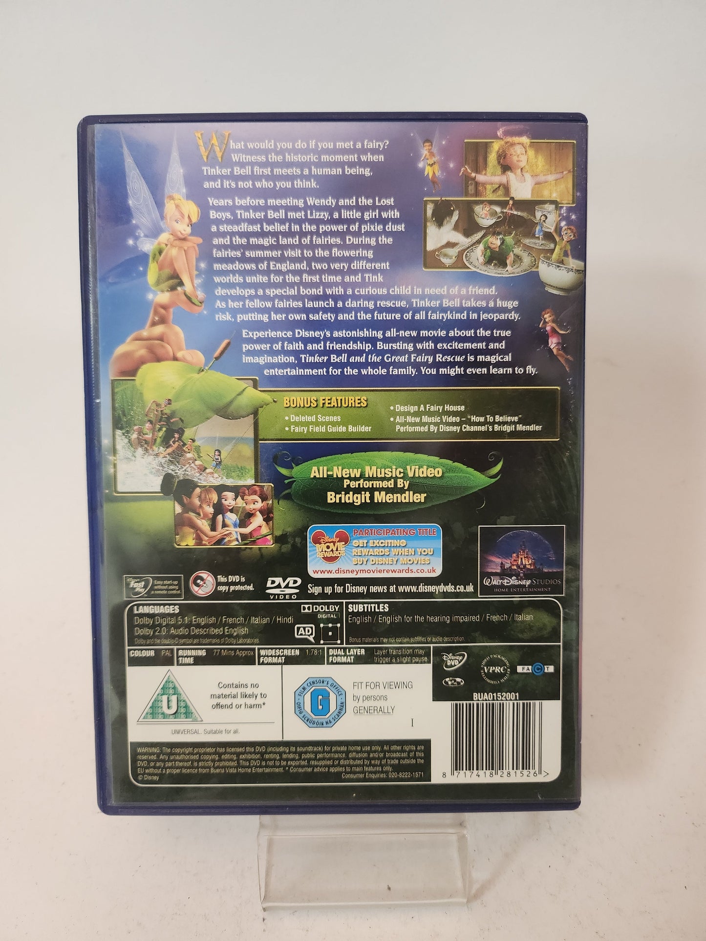TinkerBell and the Great Fairy Rescue Dvd Kids - Dvd kids