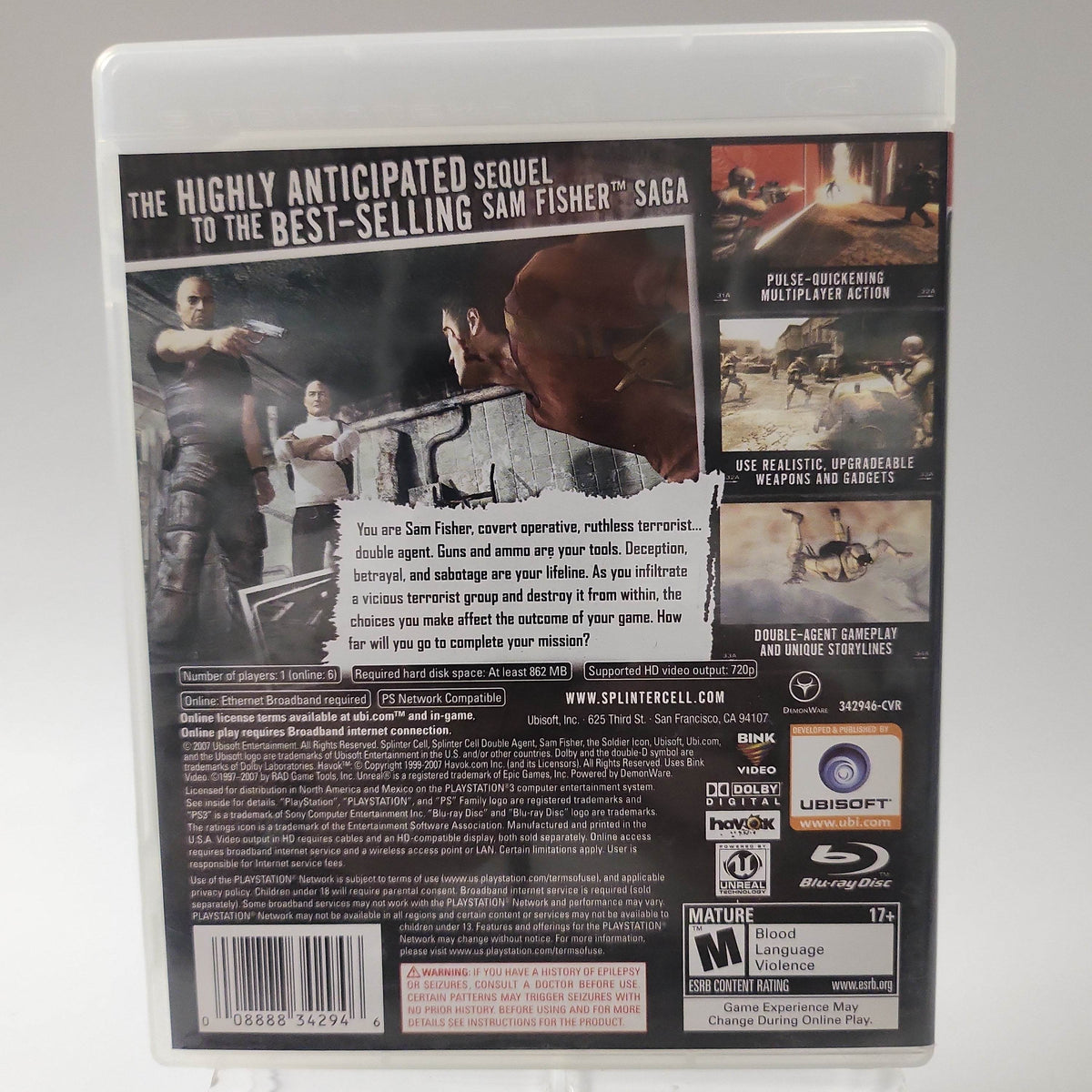 Tom Clancy's Splinter Cell Double Agent Am Edition PS3 - Feniks Gameshop