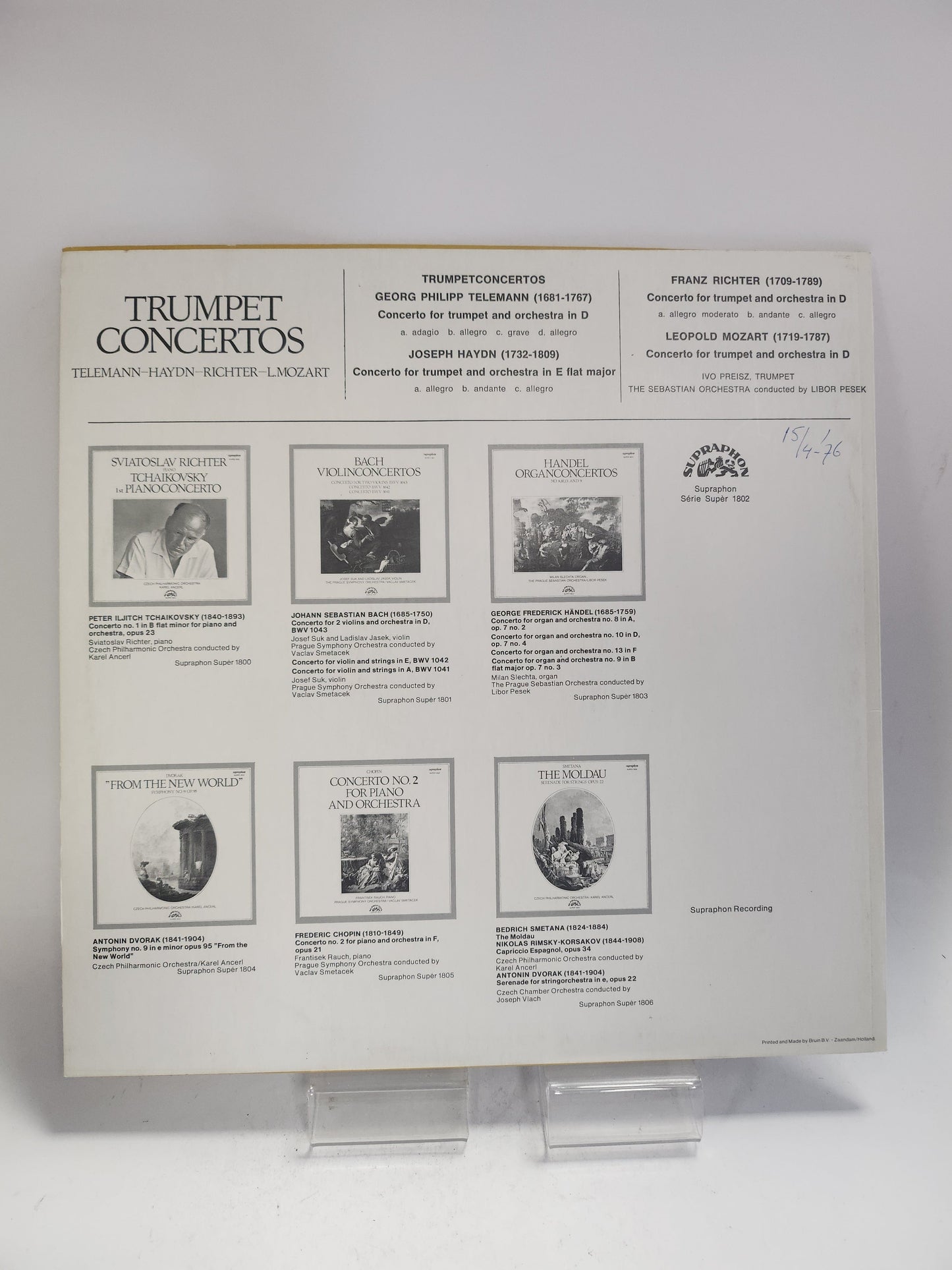 Trumpet Concertos (Telemann-Haydn-Richter-L.Mozart) LP Vinyl - Lp Vinyl