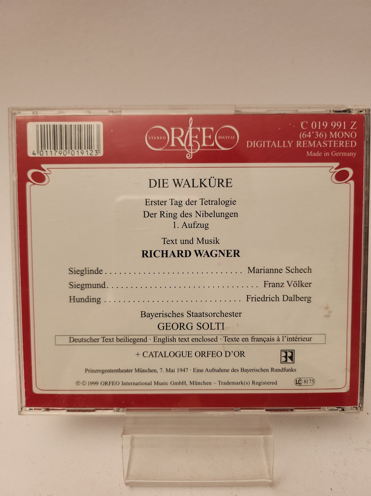 Wagner: Die Walkure CD - Cd