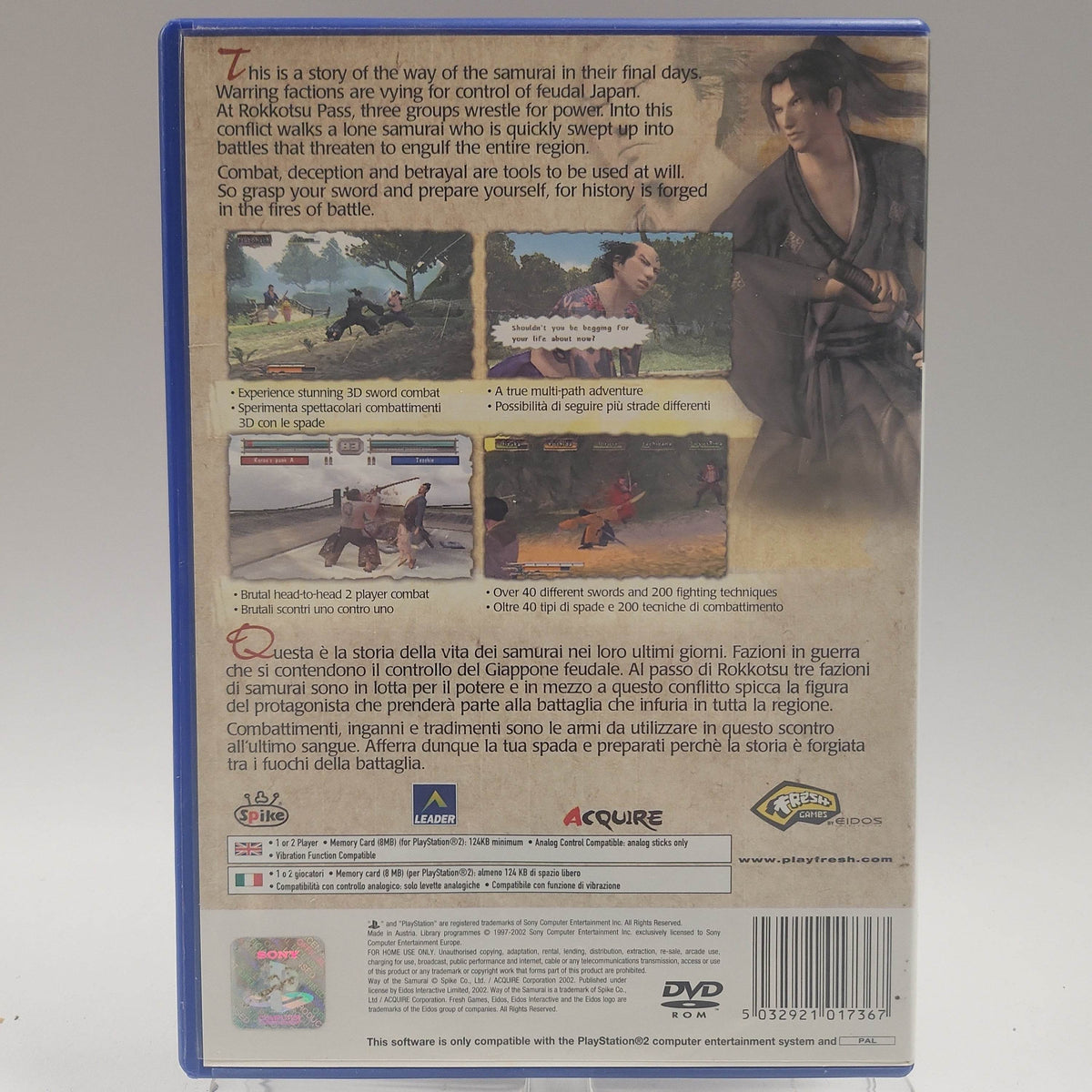 Way of the Samurai Playstation 2 - Feniks Gameshop