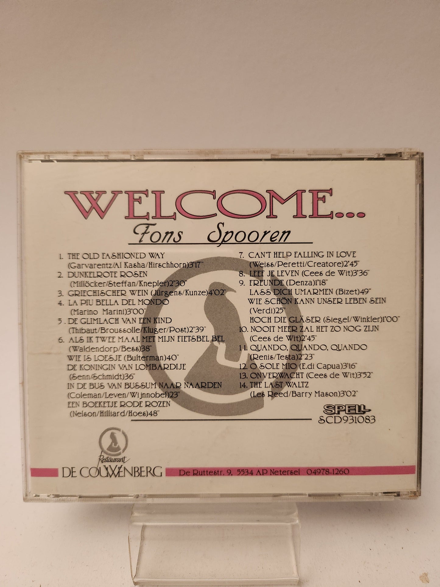Welcome.... Fons Spooren CD - Cd