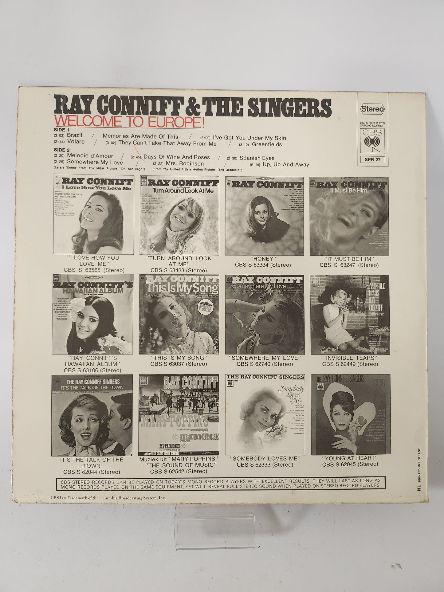 Wellcome to Europe: Ray Conniff LP Vinyl - Lp Vinyl