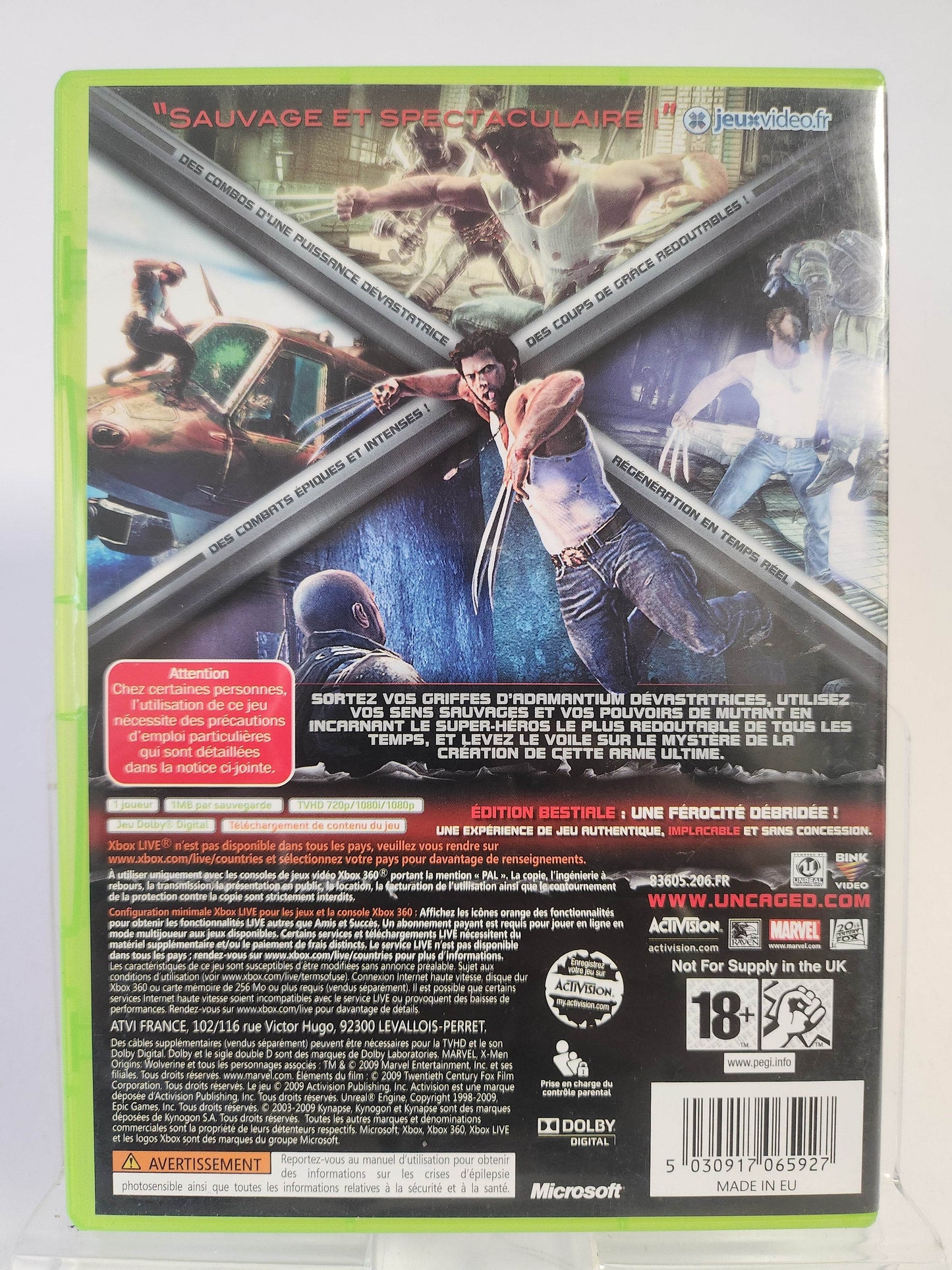 X-men Origins Wolverine Edition Bestiale Xbox 360 - Feniks Gameshop