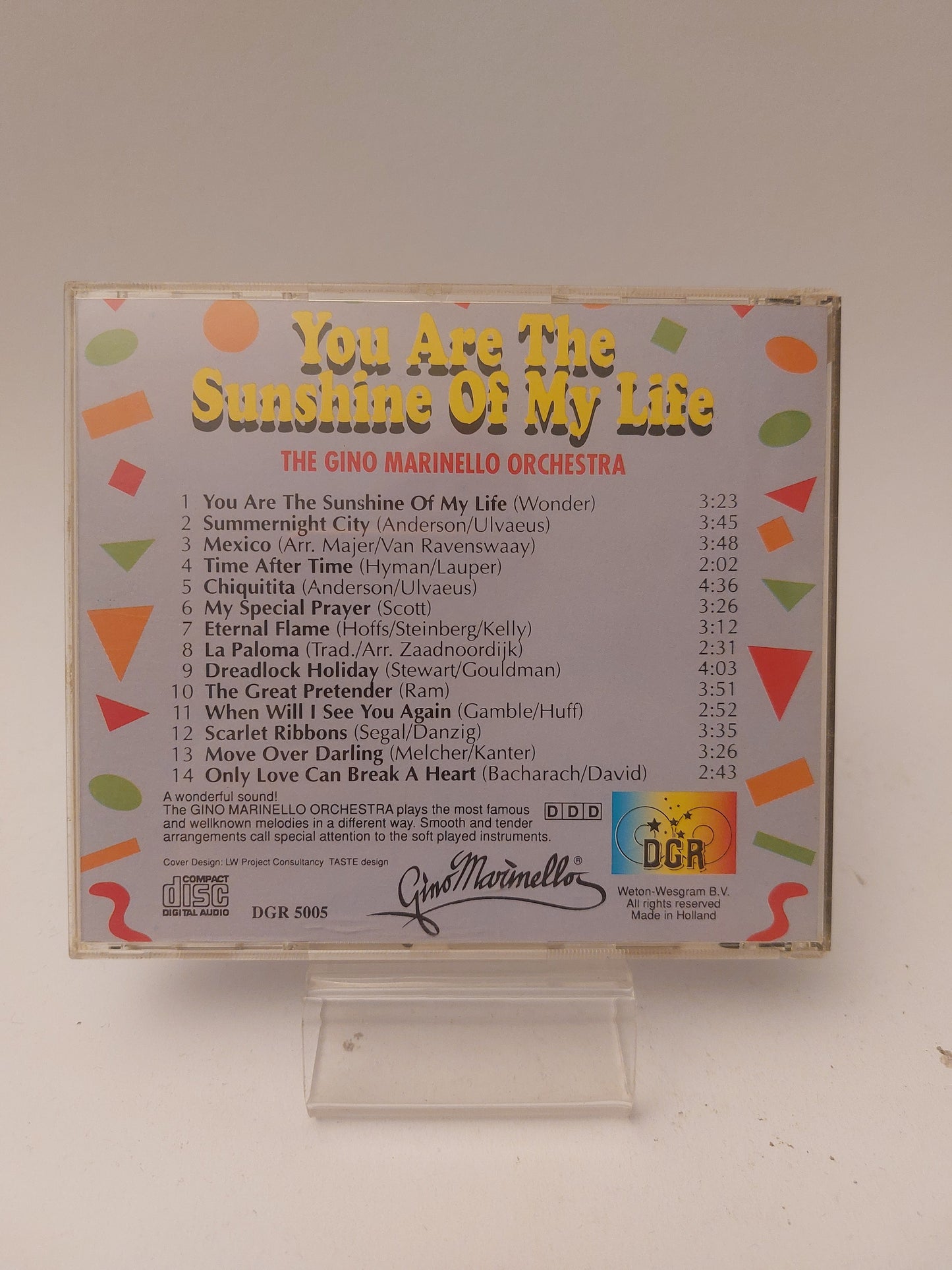 You are the Sunshine of My Life CD - Cd