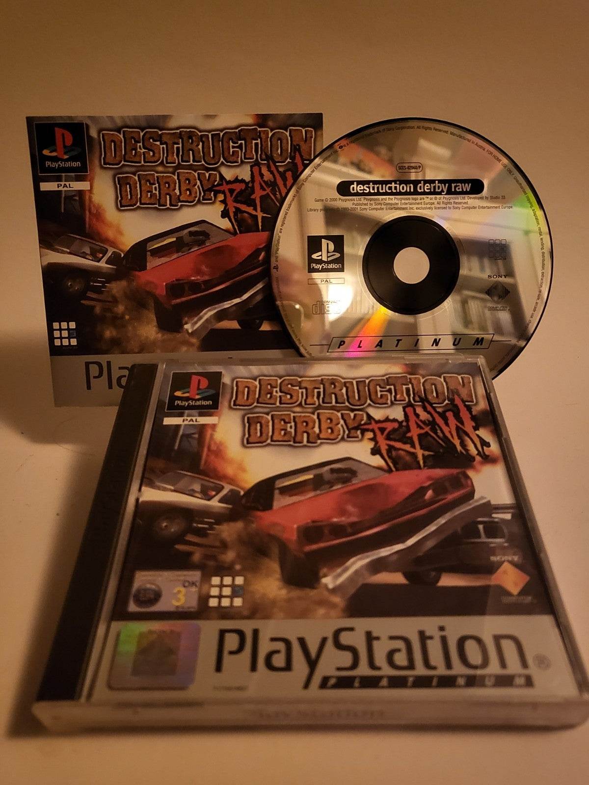 Destruction Derby Raw Platinum Playstation 1 - Feniks Gameshop