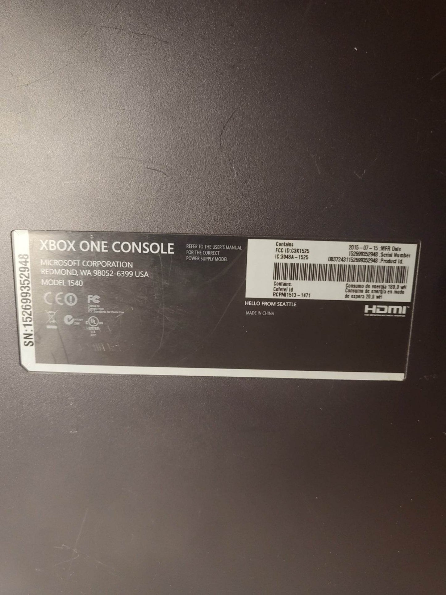 Xbox One Model 1540 (1TB) - Feniks Gameshop